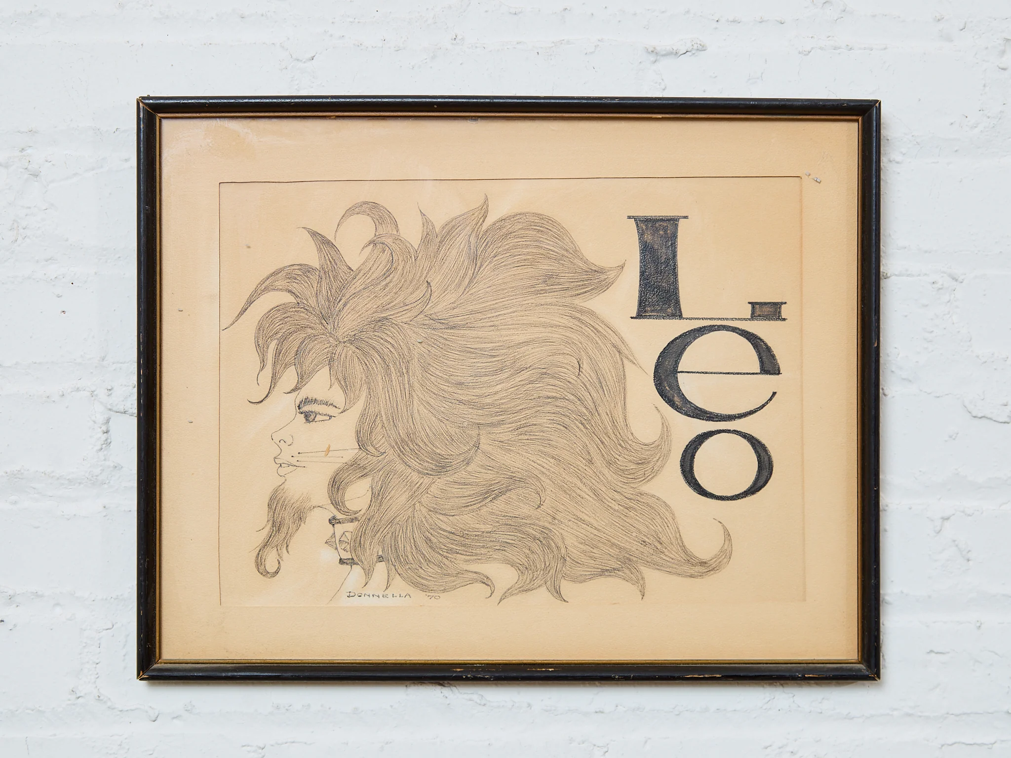 Leo Signed Art Framed