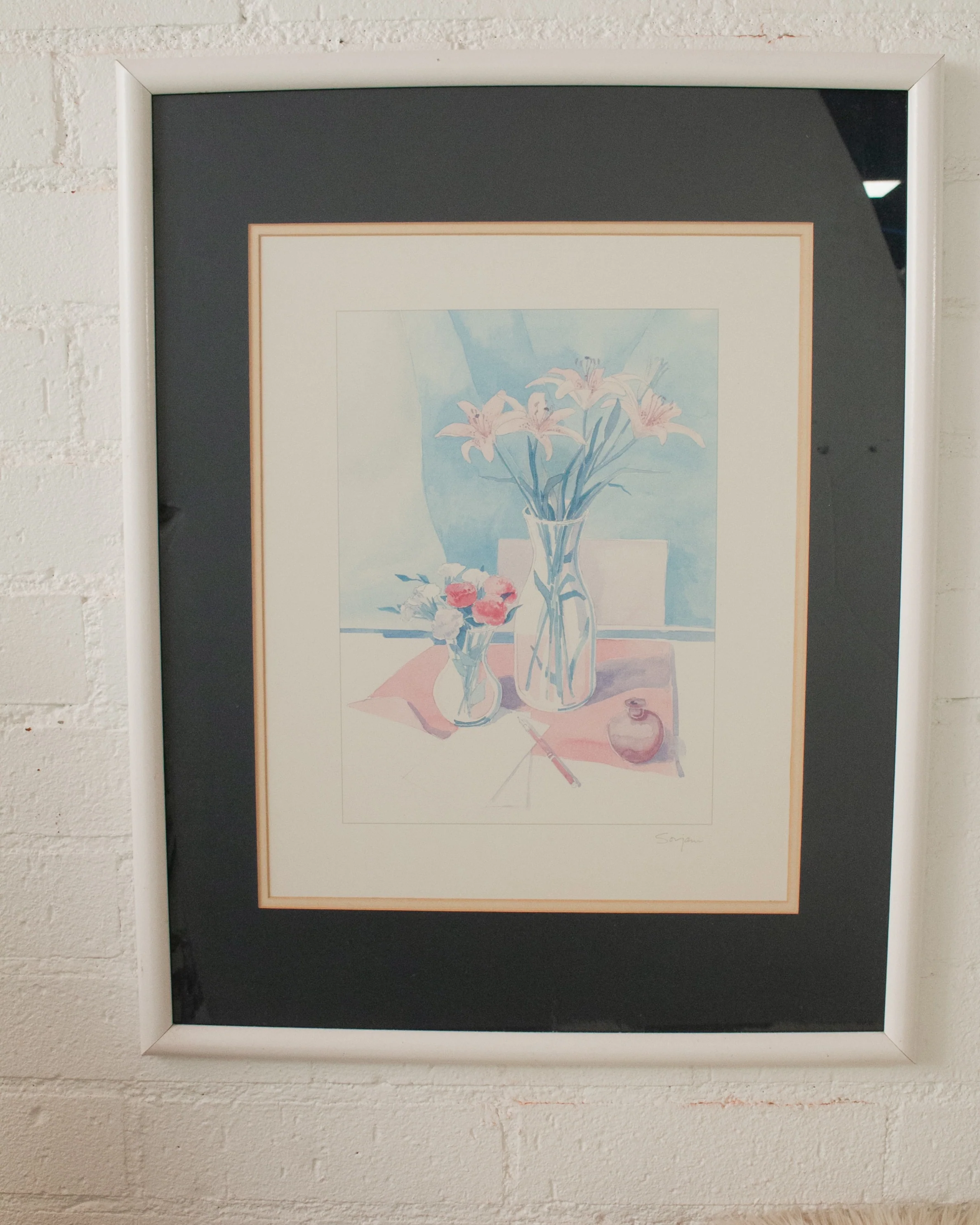 Lily Bouquet Still Life in WaterColor - Image 3