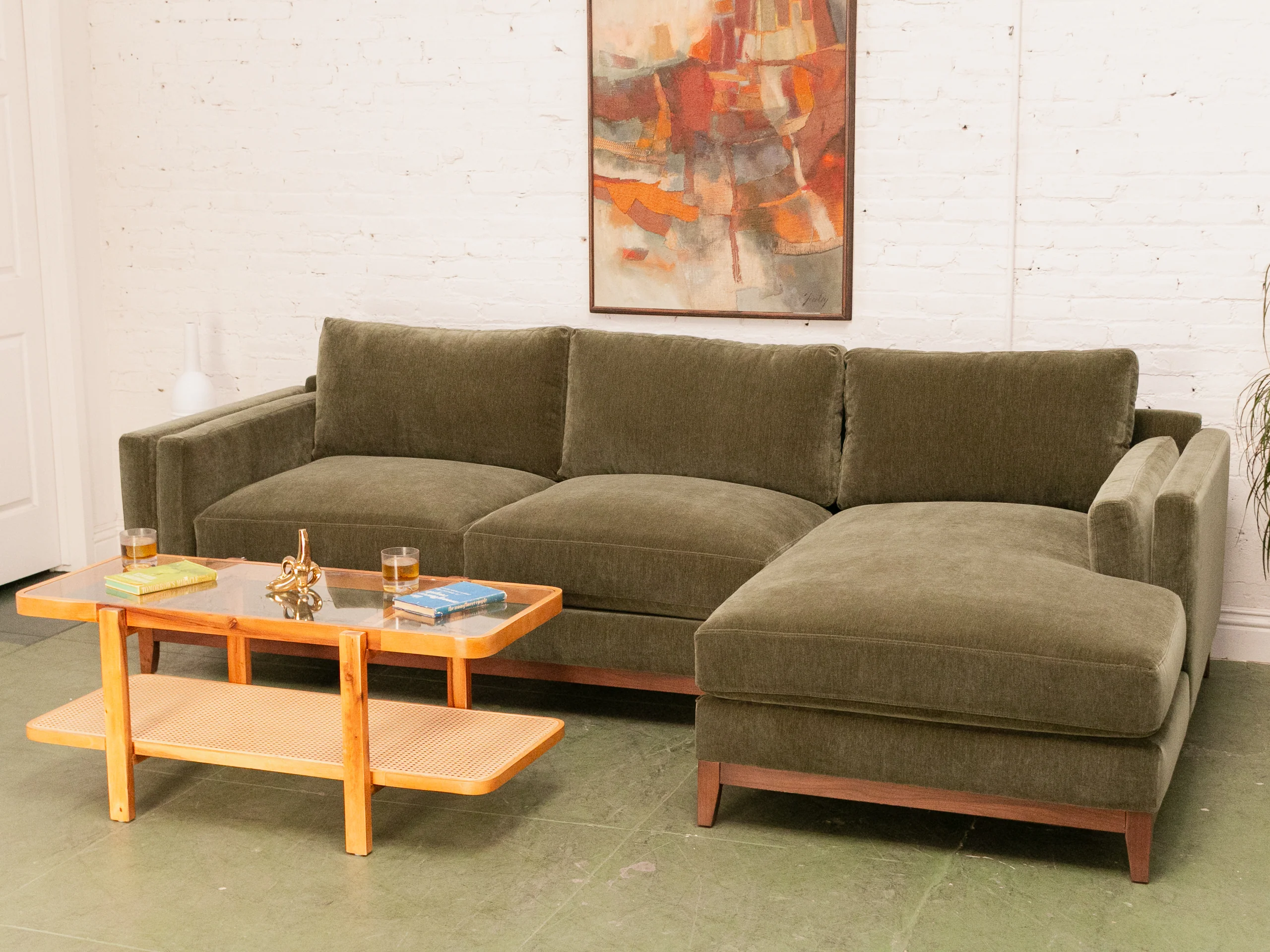 Lisette Sofa in Moss - Image 4