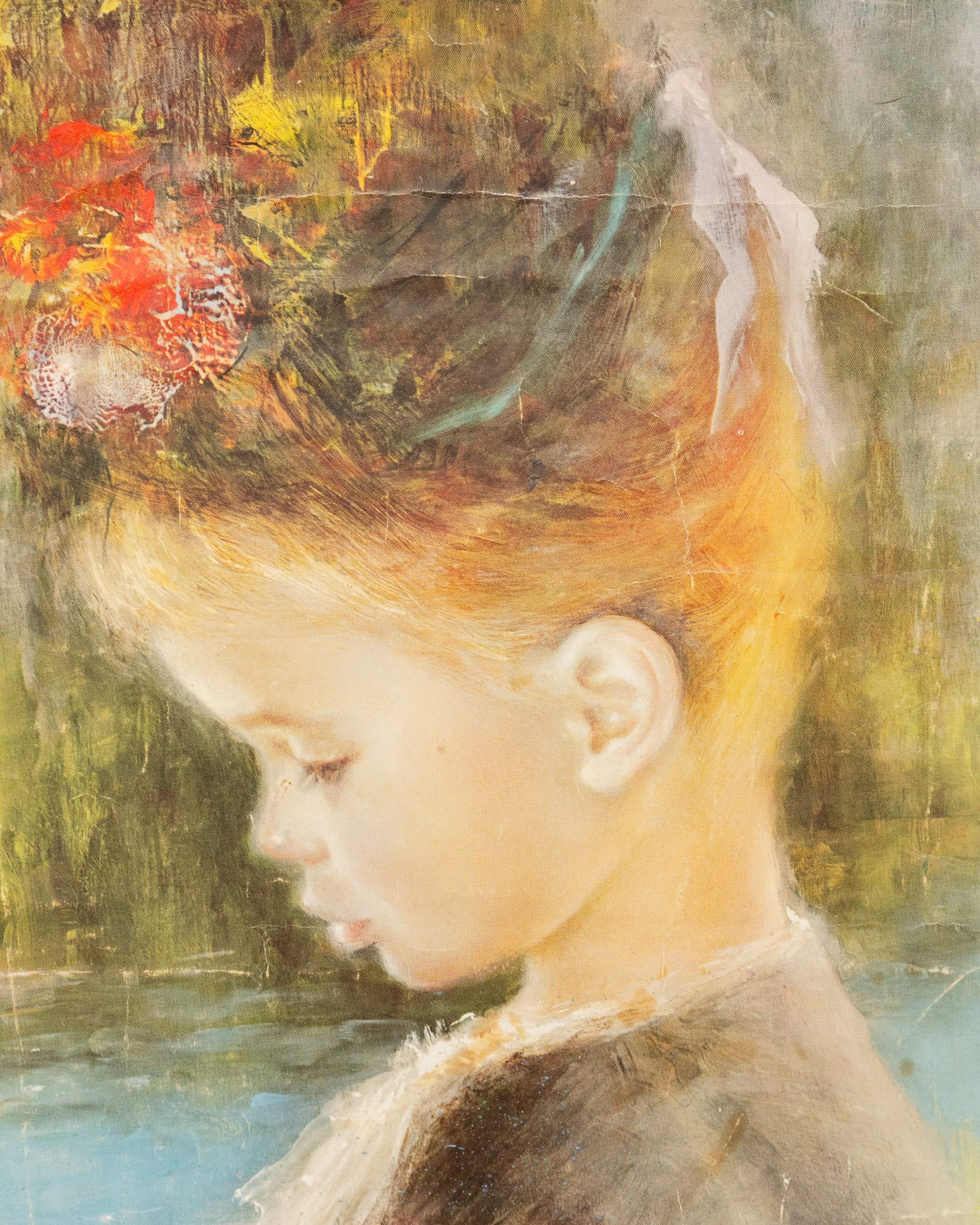 Little Girl Child Oil Painting - Image 7