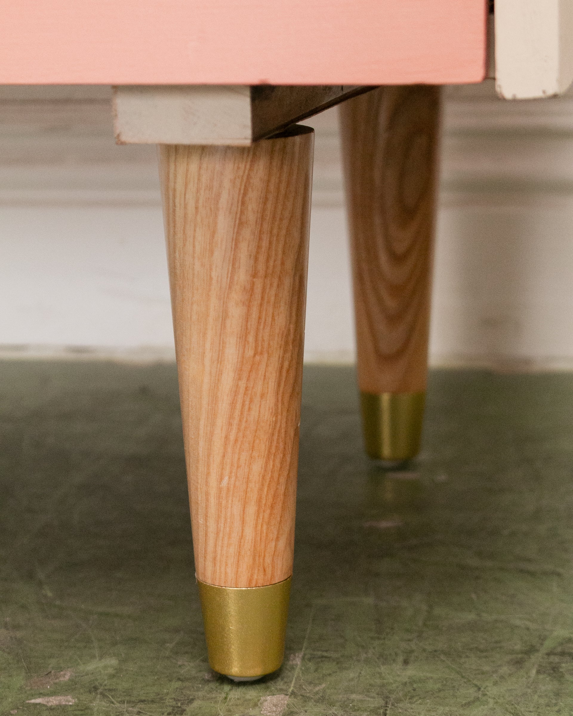 Louvered Drawer Pink Ombré Chest of Drawers - Image 7
