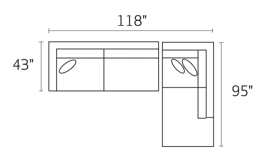 Michonne Sectional Sofa in Parallel Paprika - Image 21
