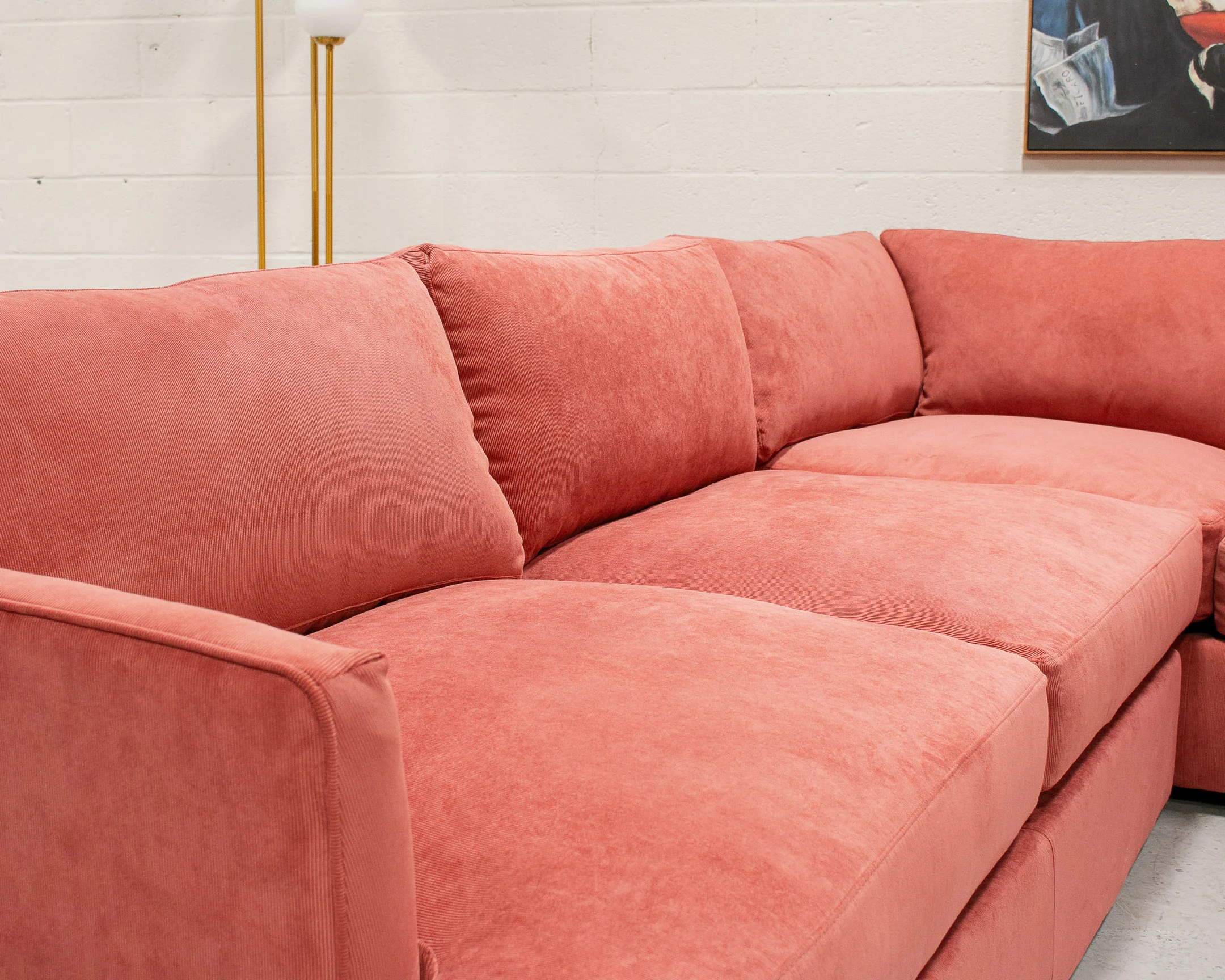 Michonne Sectional Sofa in Parallel Paprika - Image 5
