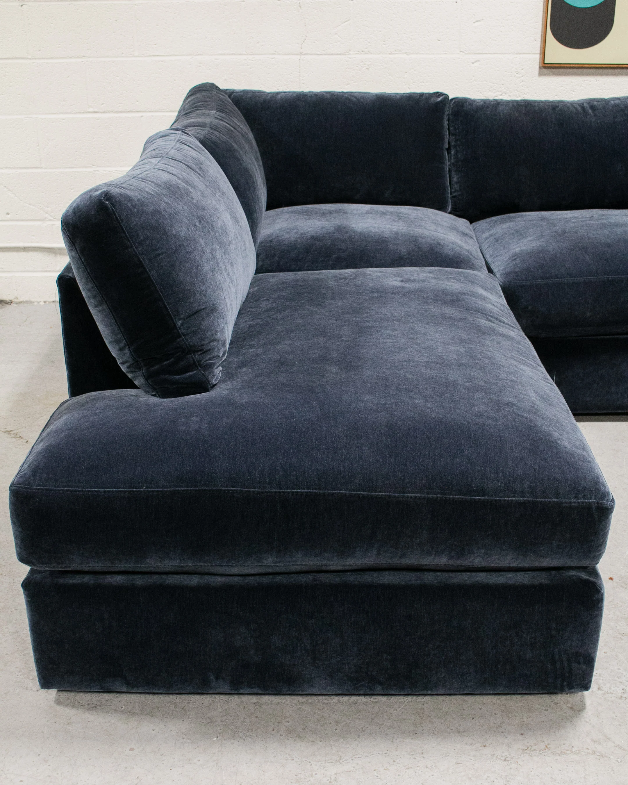 Michonne Sectional Sofa in Amici Indigo - Image 10