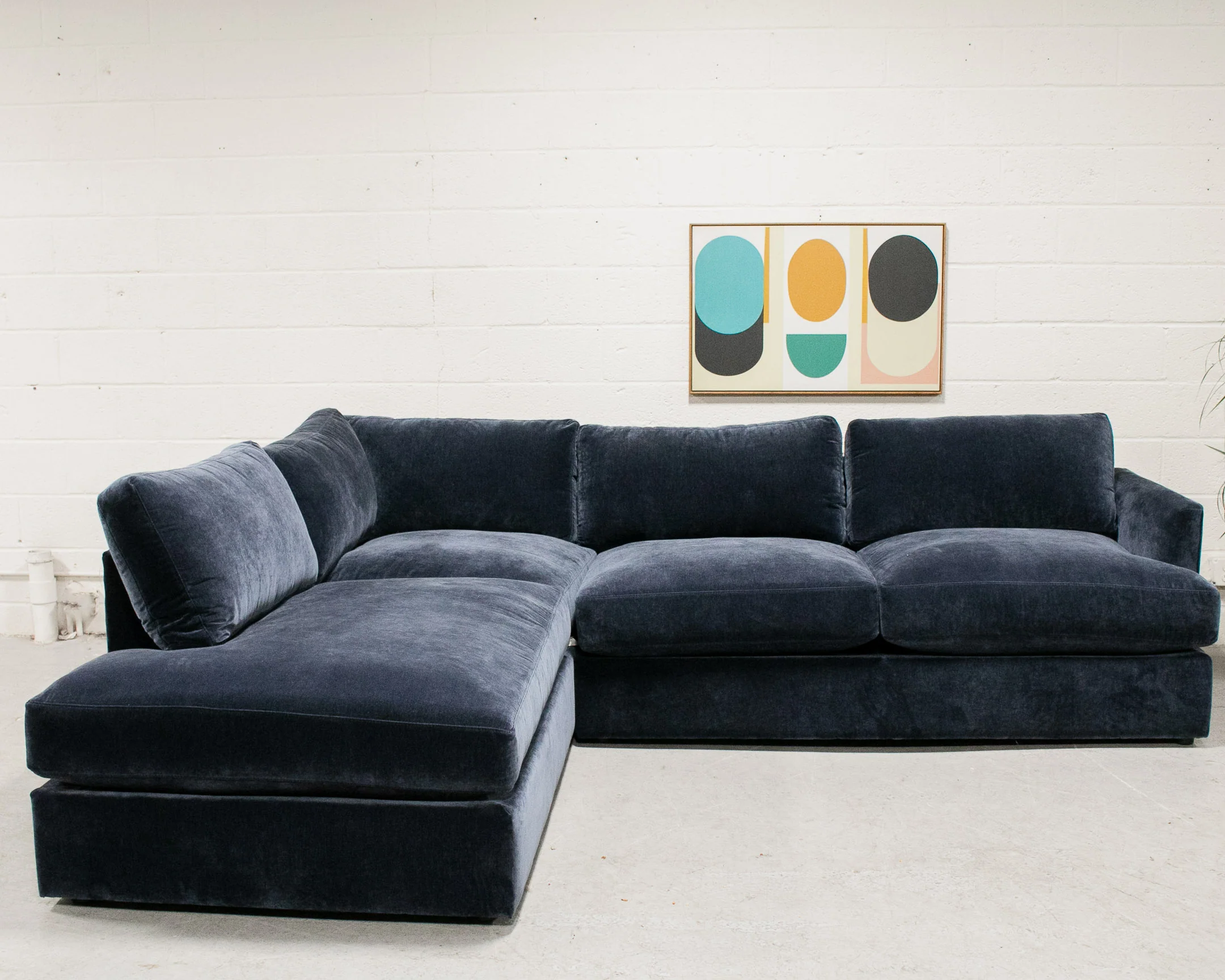 Michonne Sectional Sofa in Amici Indigo - Image 16