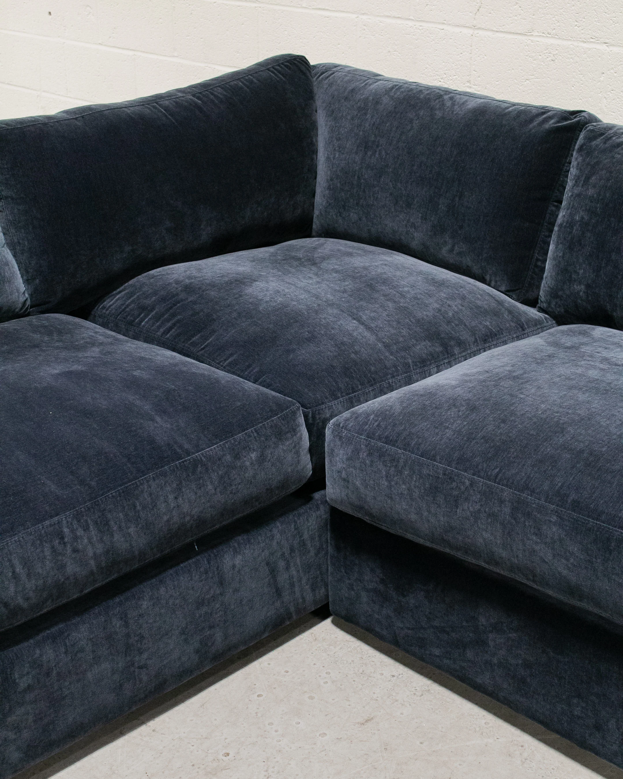 Michonne Sectional Sofa in Amici Indigo - Image 9