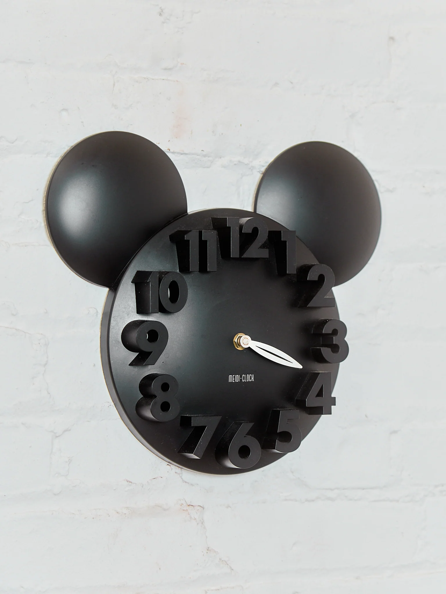 Mickey in All Black Mod Clock - Image 3