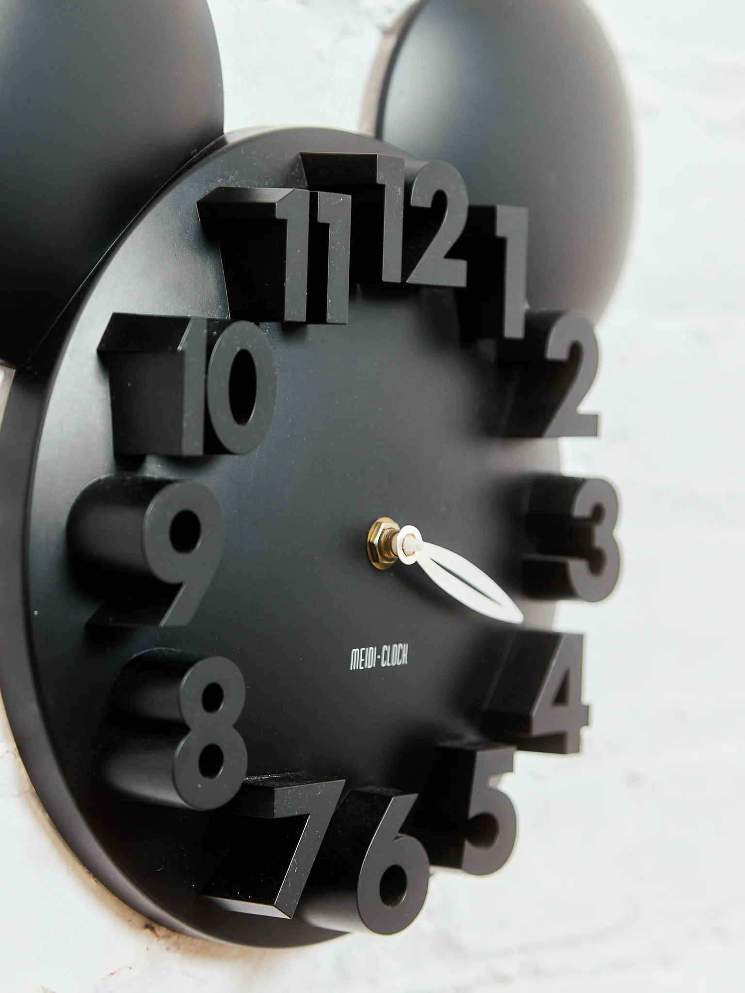 Mickey in All Black Mod Clock - Image 6