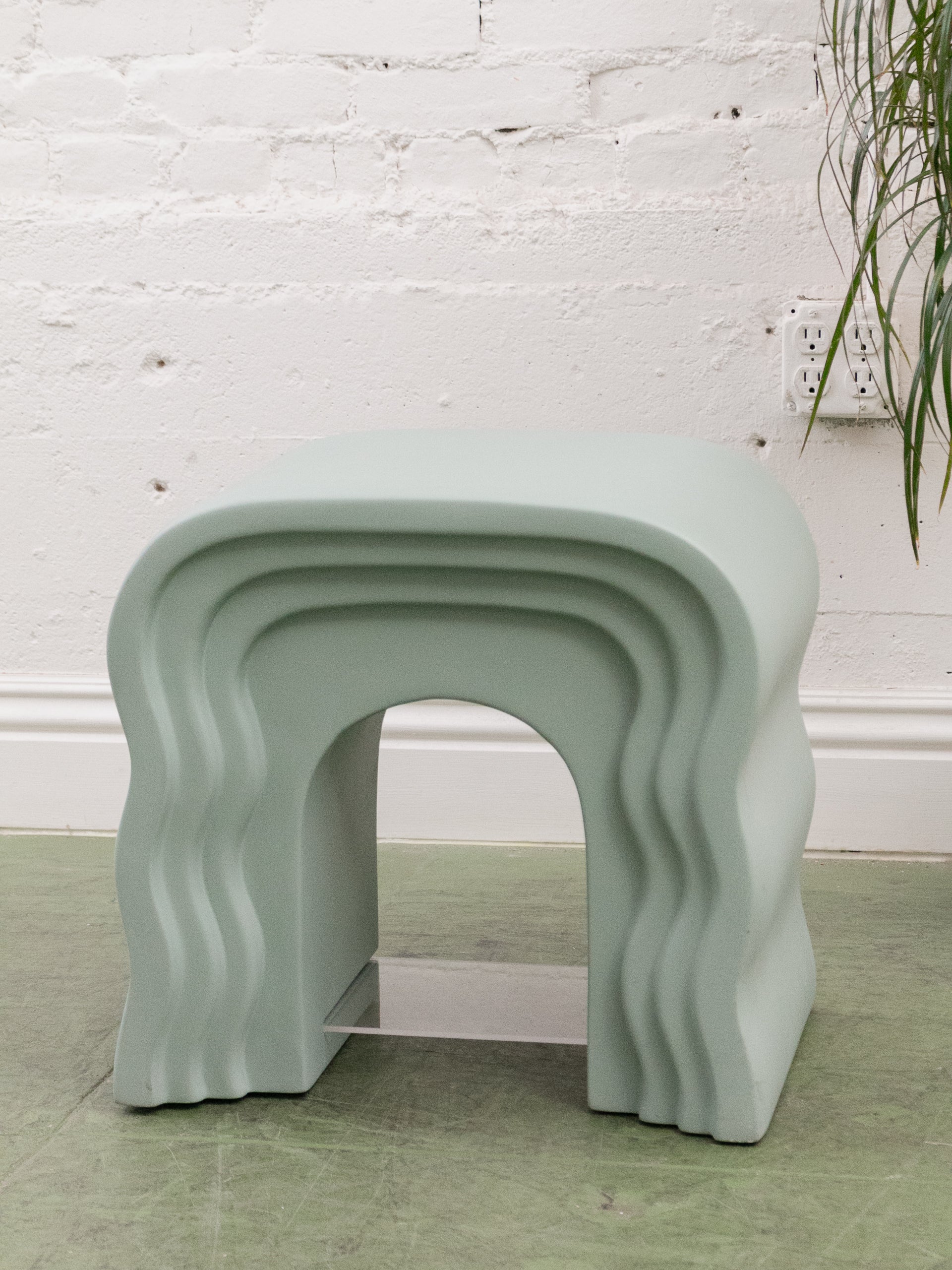 Mint Squiggle End Table - Image 3