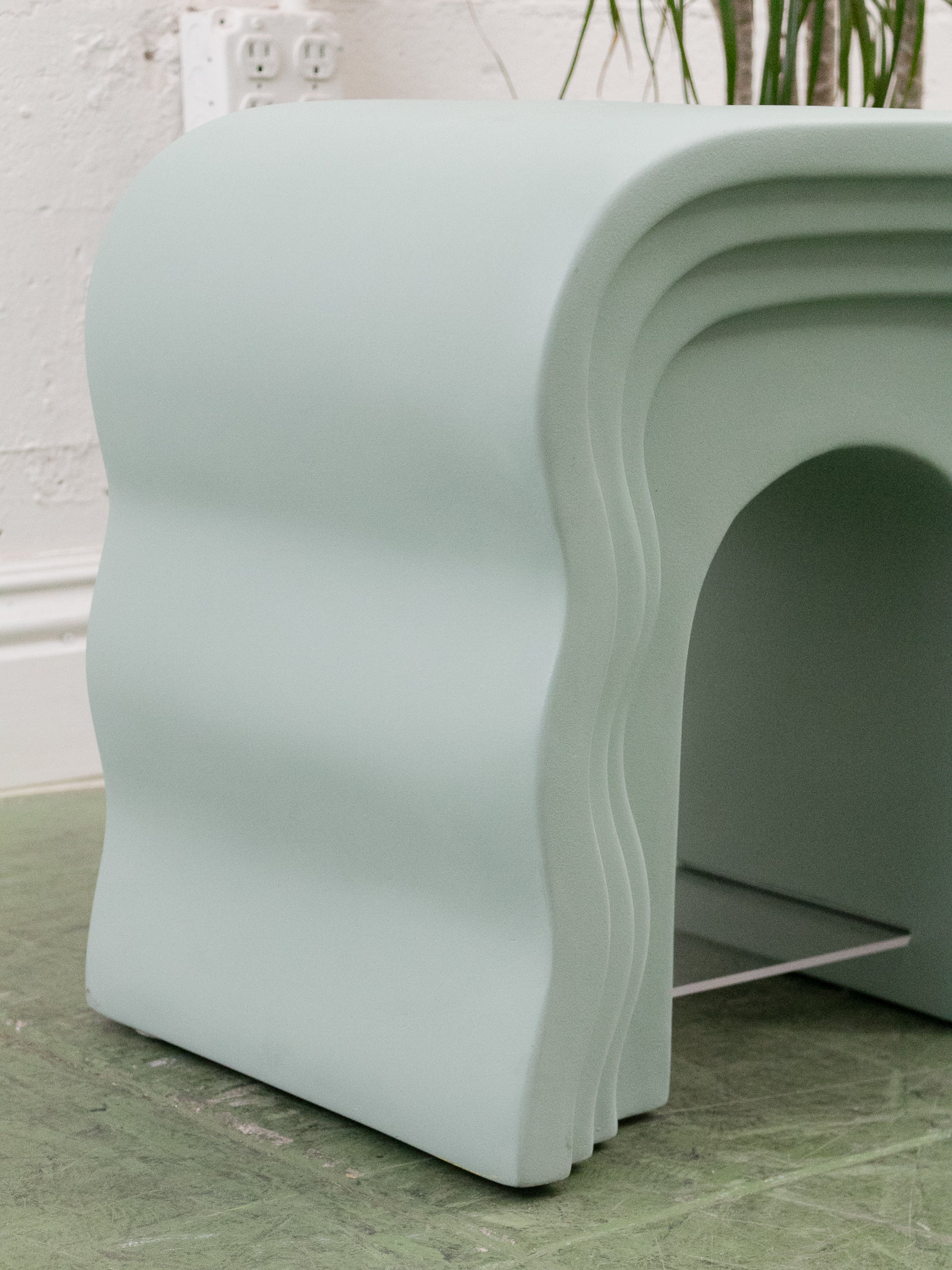 Mint Squiggle End Table - Image 9