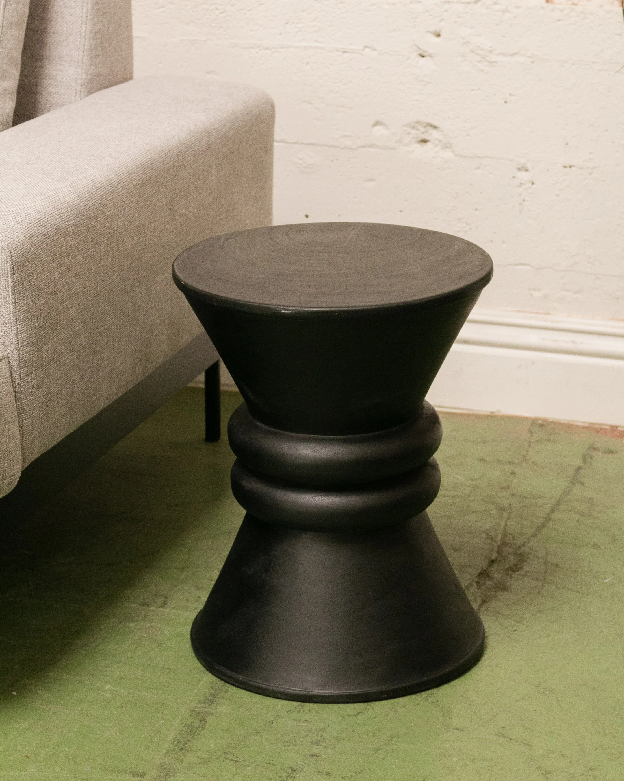 Modern Black Ebonized Drink/Side Table - Image 3