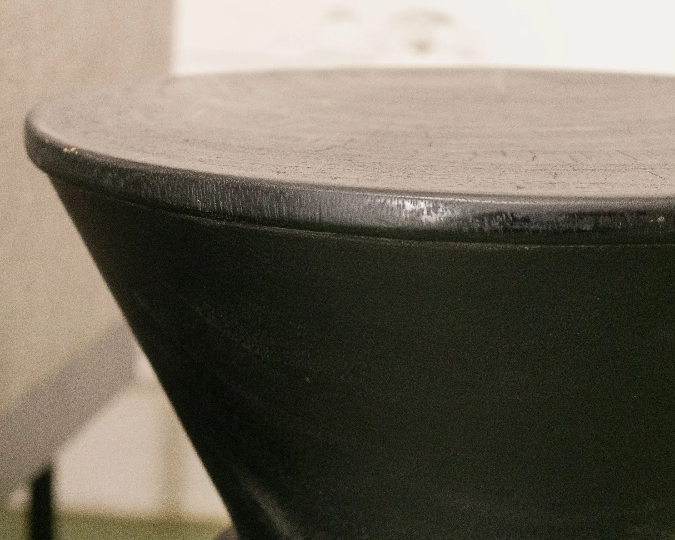 Modern Black Ebonized Drink/Side Table - Image 7