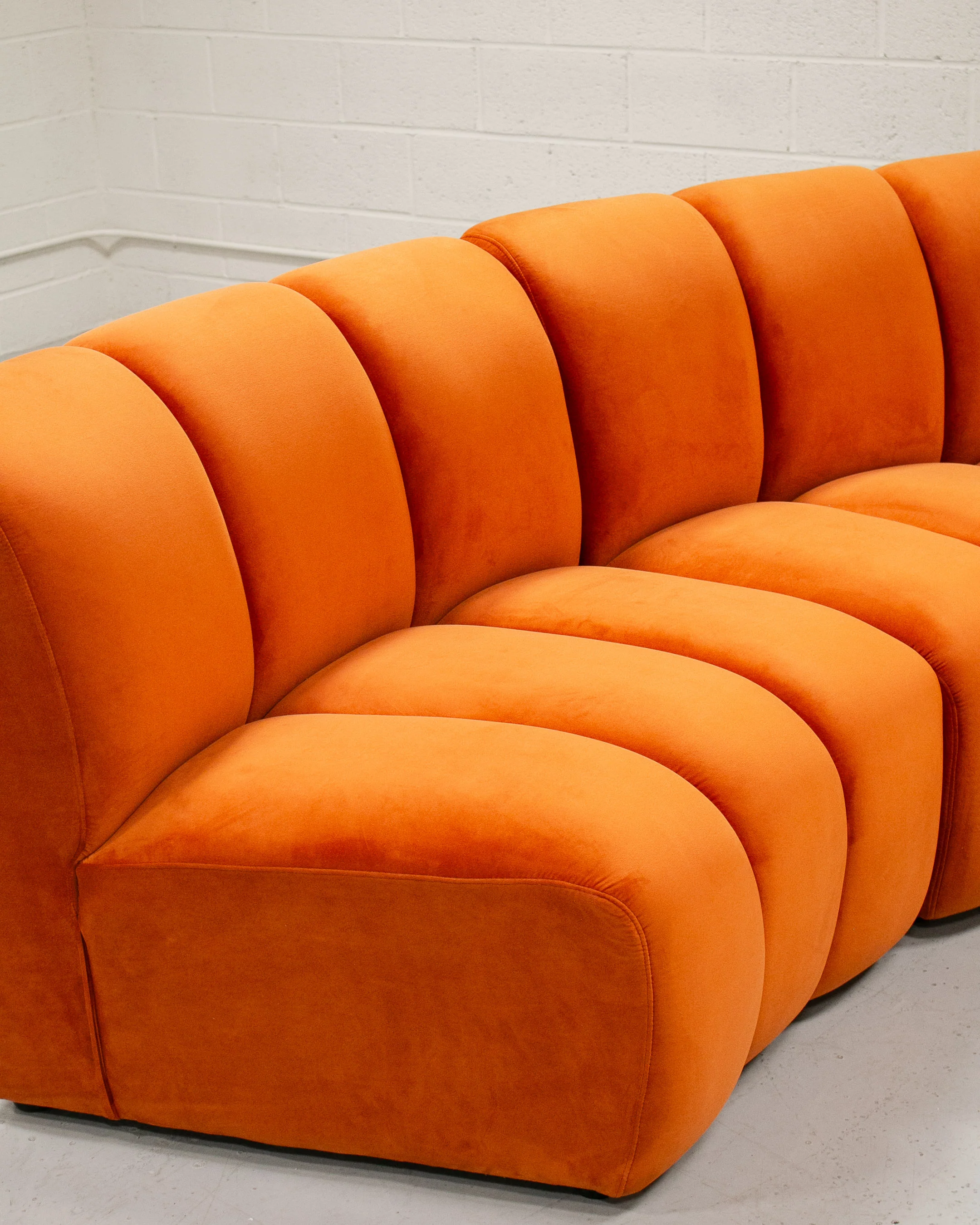 Burnt Orange Chic Circle Sofa - Image 14