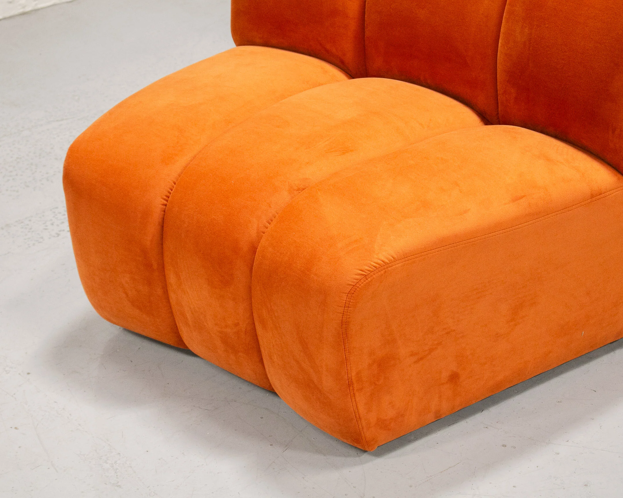 Burnt Orange Chic Circle Sofa - Image 30