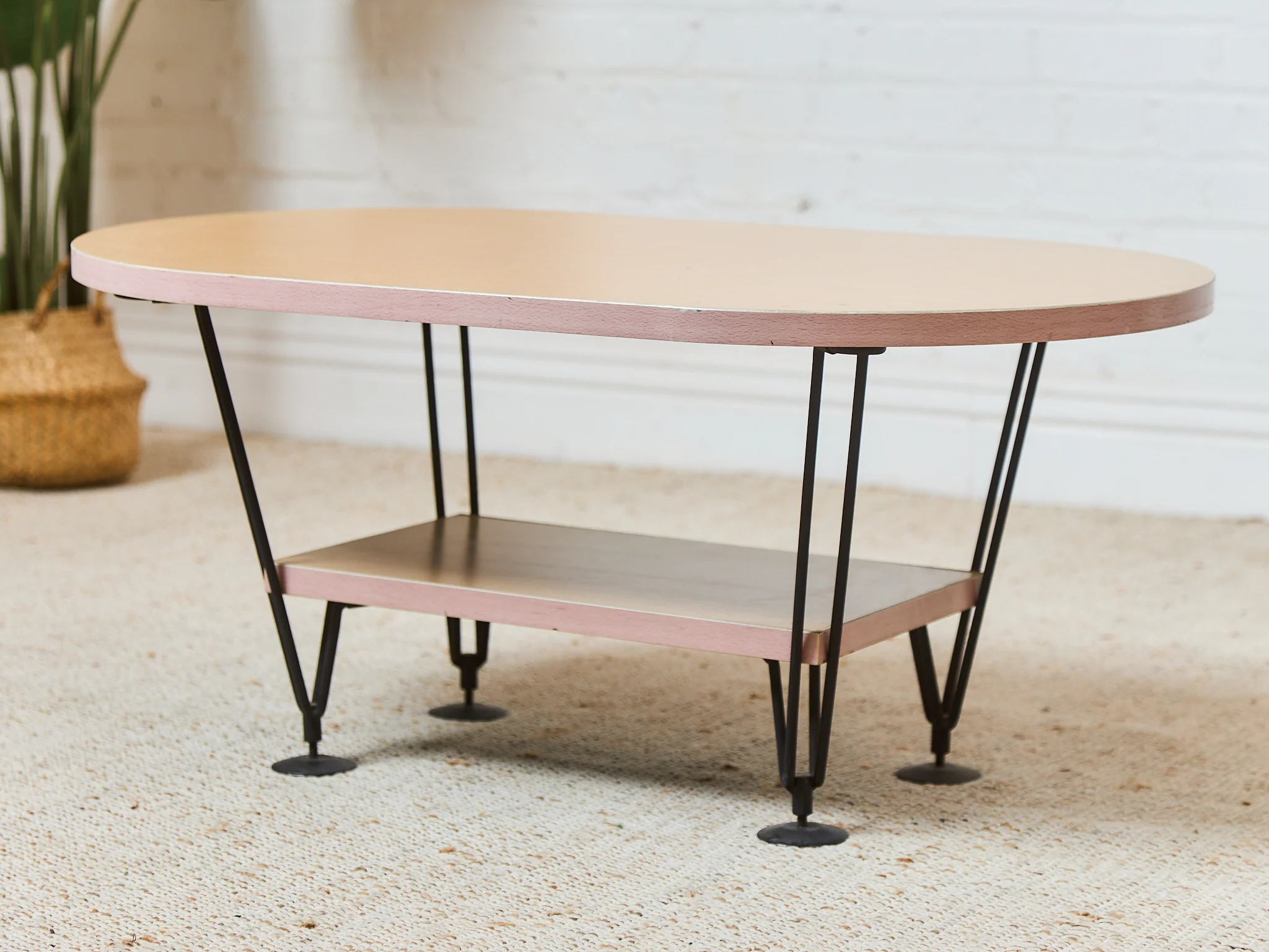 Post Modern Oval Coffee Table - Image 4