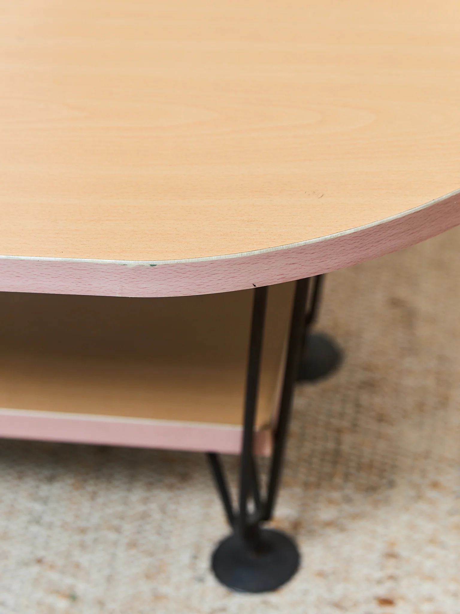 Post Modern Oval Coffee Table - Image 8