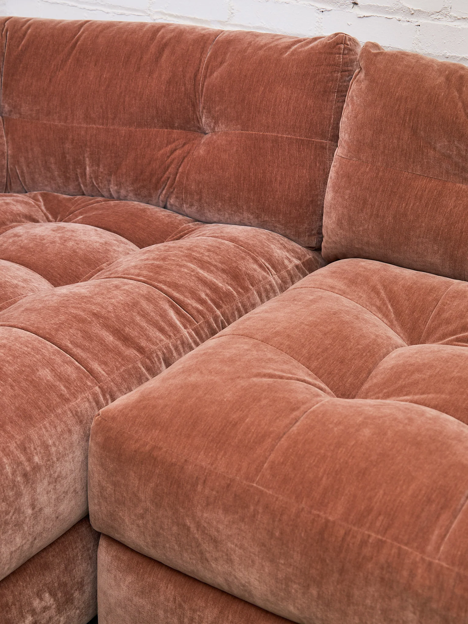 Prima Armless Corner Sofa in Ginger - Image 11