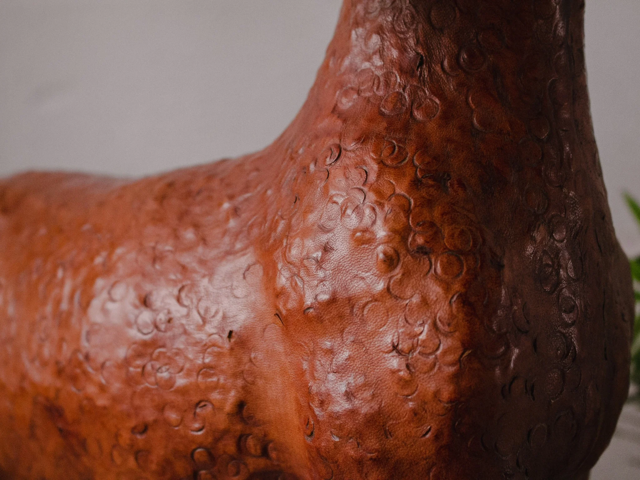 Ram Leather Sculpture - Image 10