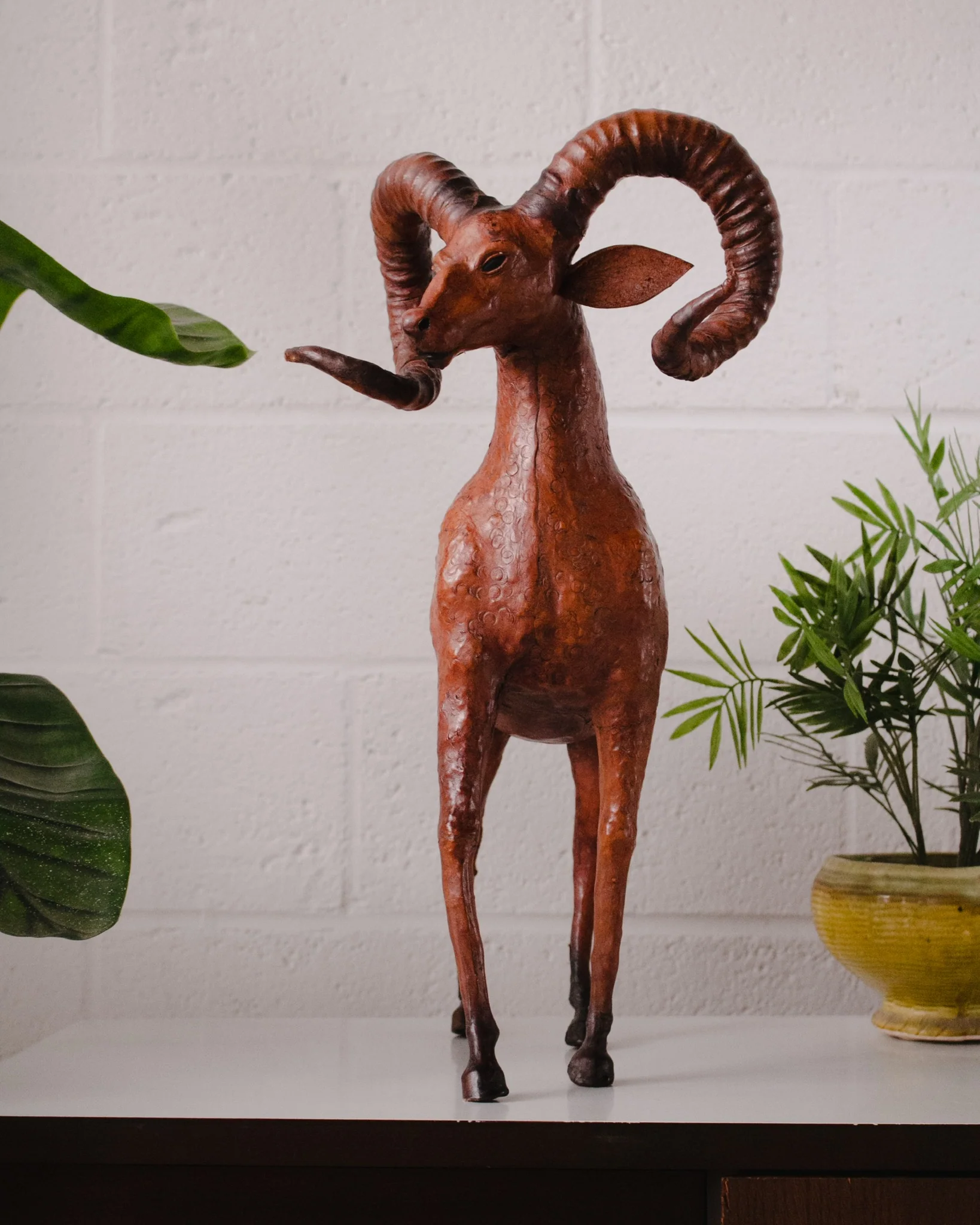 Ram Leather Sculpture - Image 8