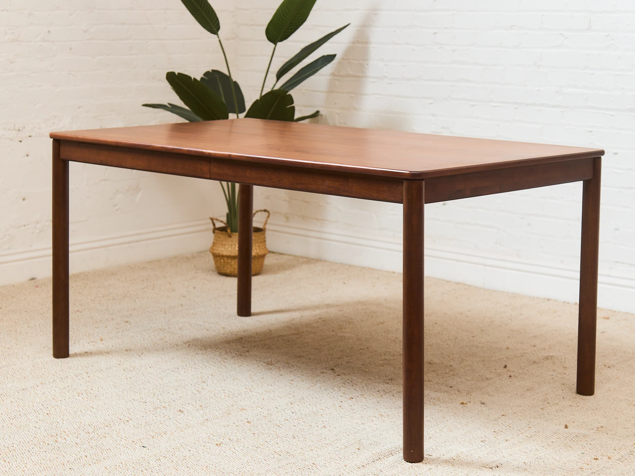 Rectangle Walnut Dining Dining Table - Image 7