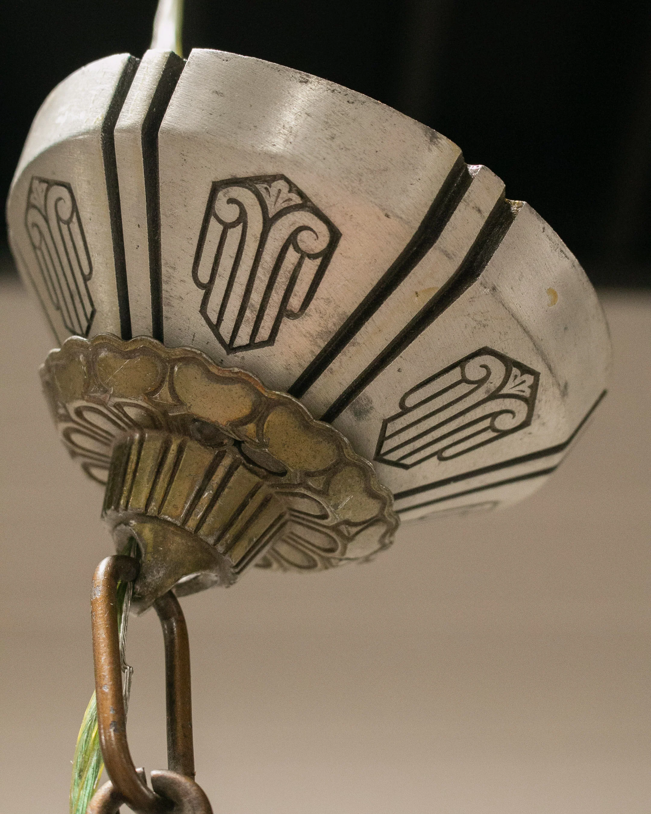 Riddle Art Deco 5 Candle Chandelier - Image 3