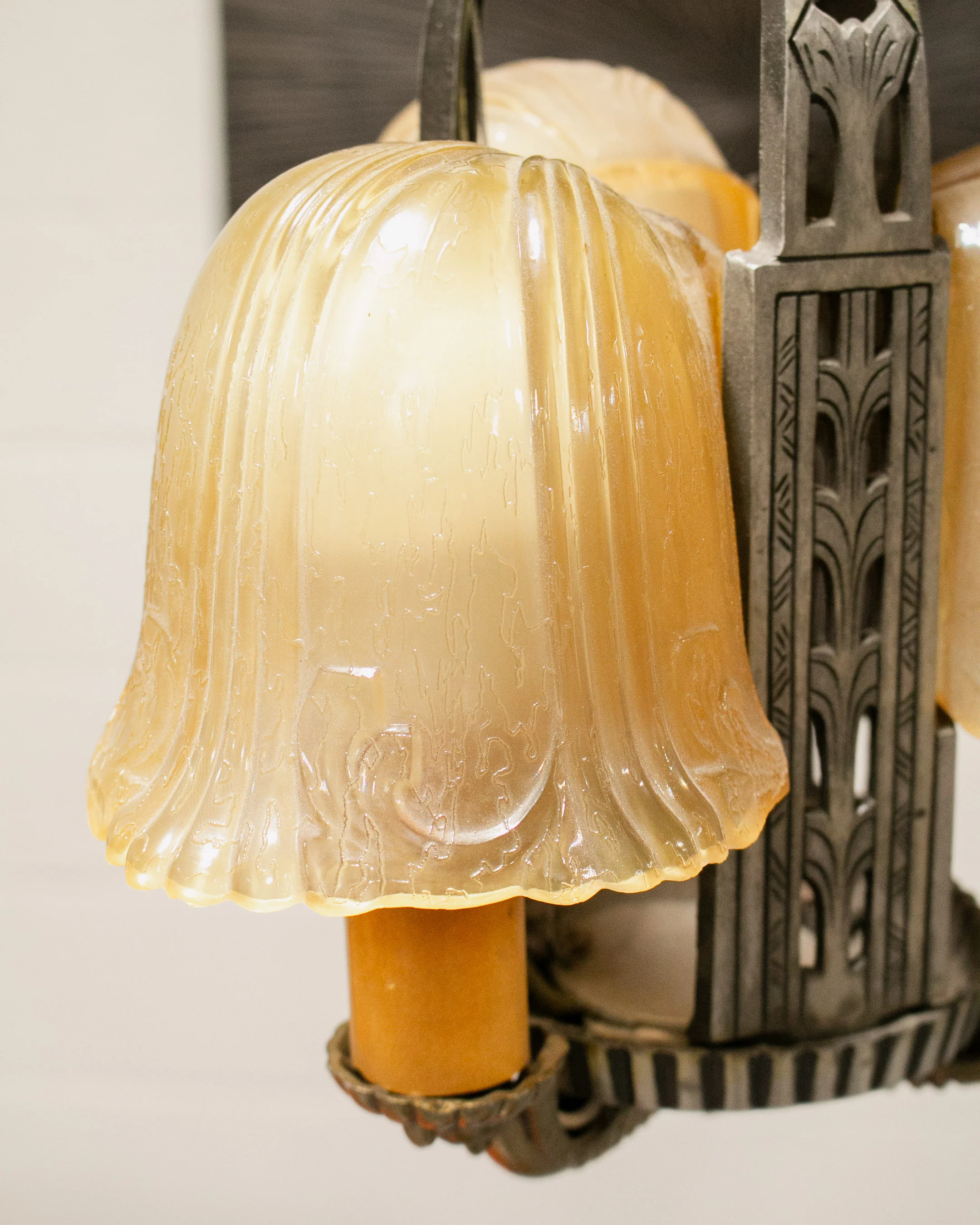 Riddle Art Deco 5 Candle Chandelier - Image 6