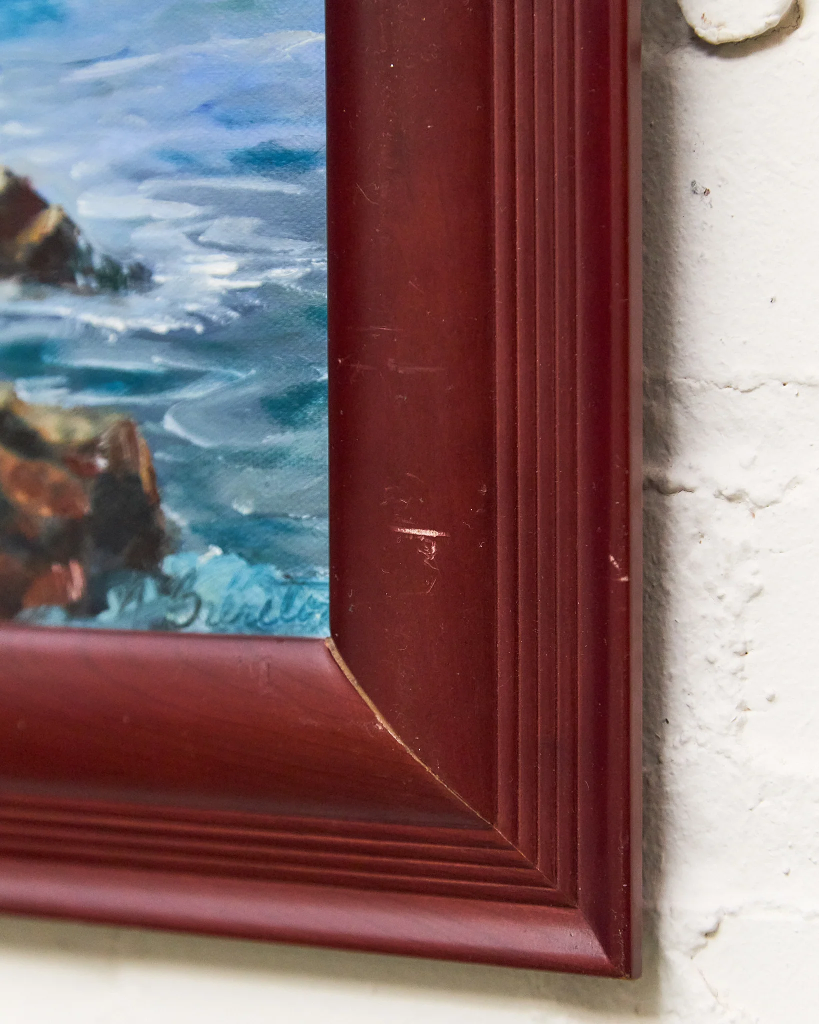 Rocks at Monterey Oil Painting by Nila Brereton H. - Image 7