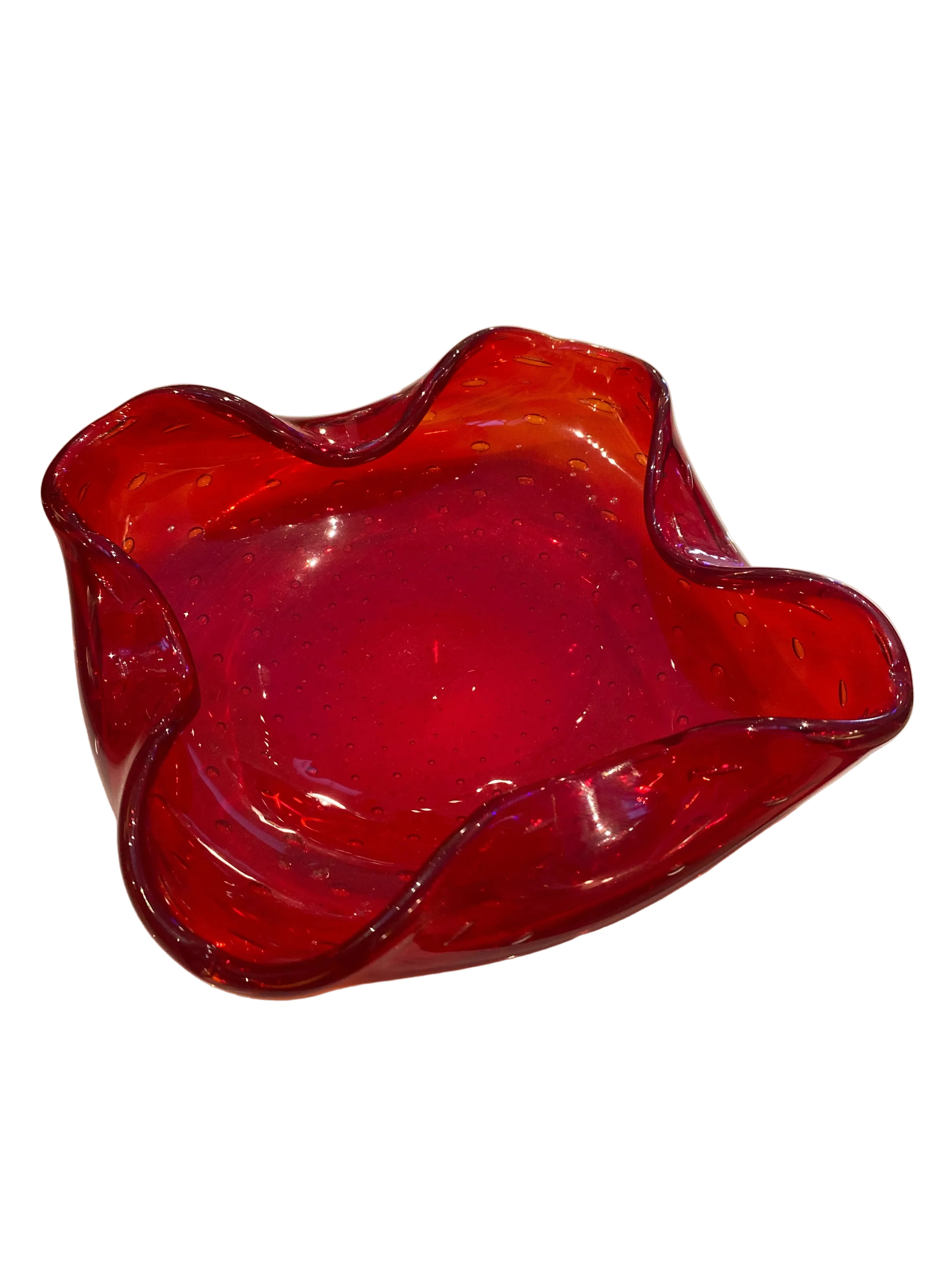 Ruby Red Murano Catchall Ashtray