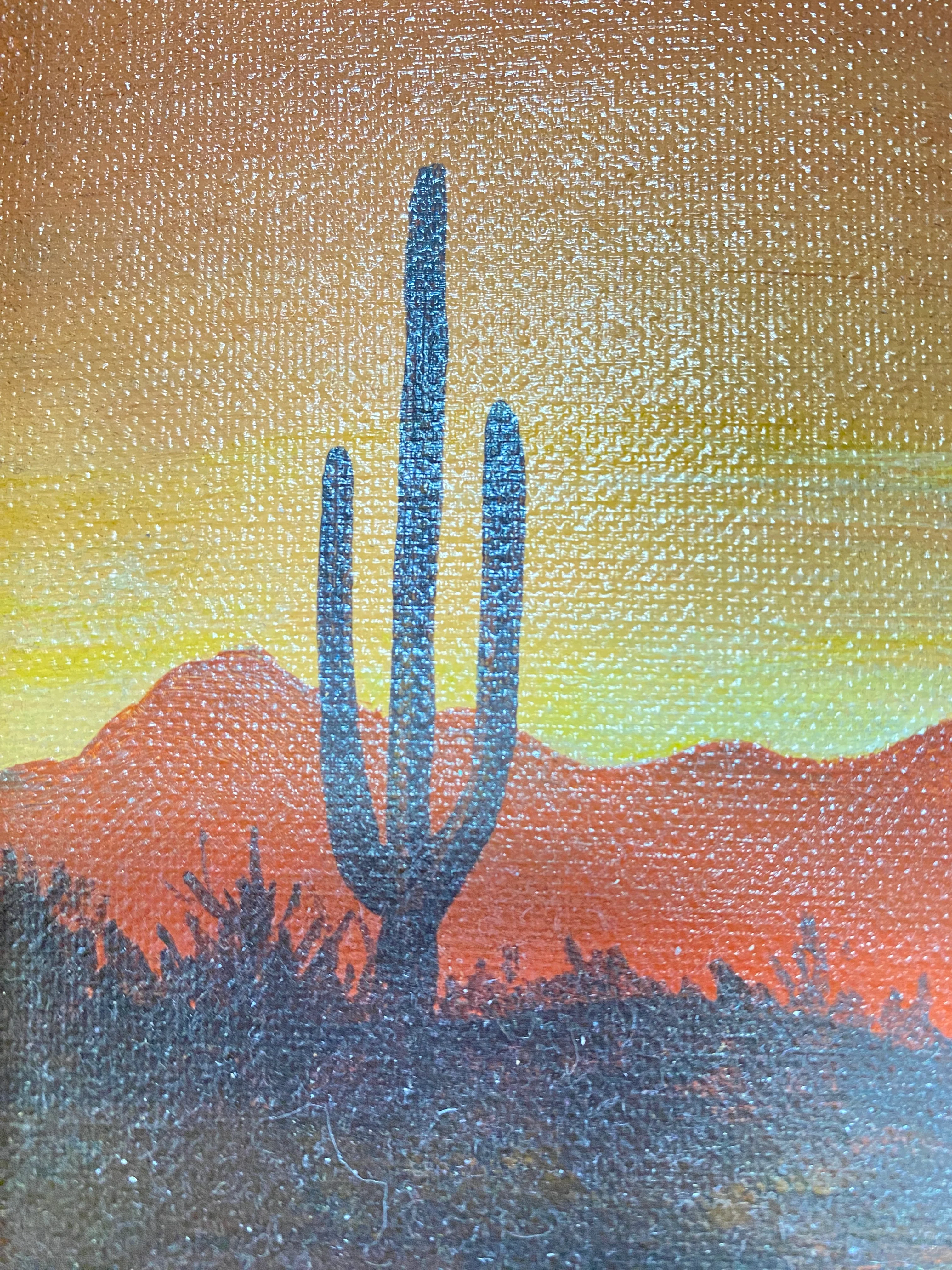 Saguaros at Sunset by Nelda Wirom - Image 2