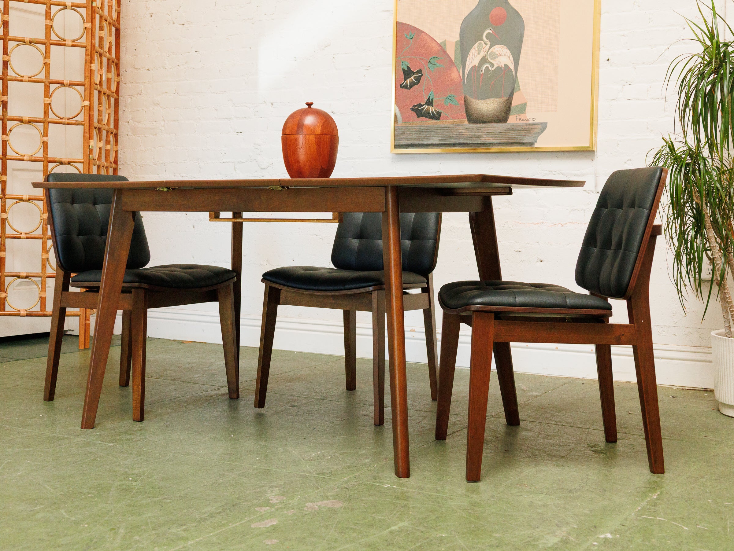 Butterfly Leaf Walnut Dining Table - Image 13