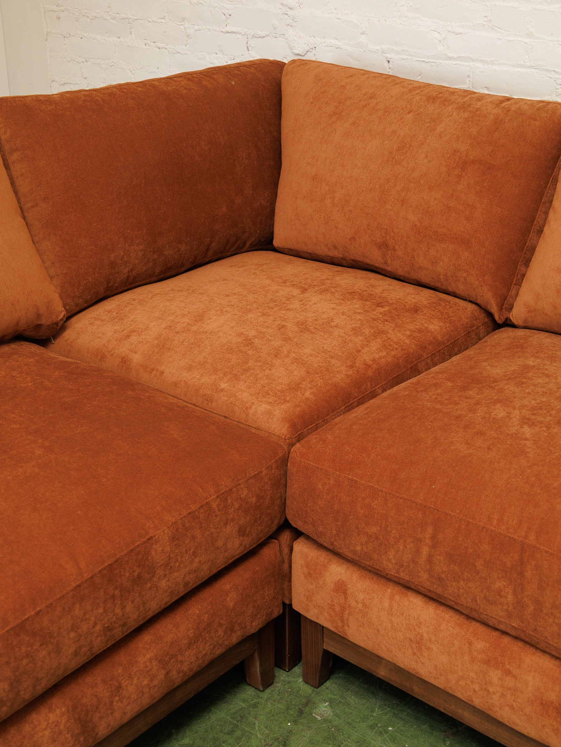 Lisette Sectional with Bumper chaise in Sienna - Image 4