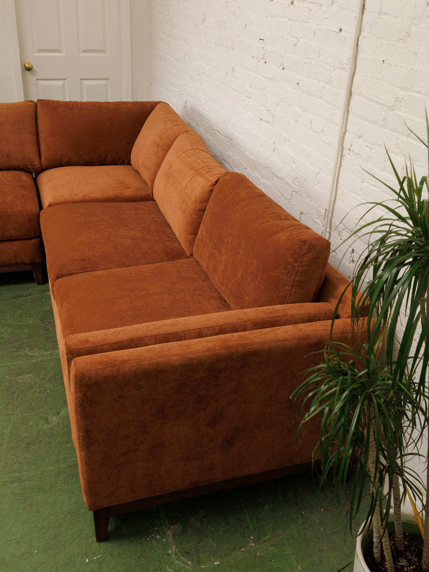 Lisette Sectional with Bumper chaise in Sienna - Image 7