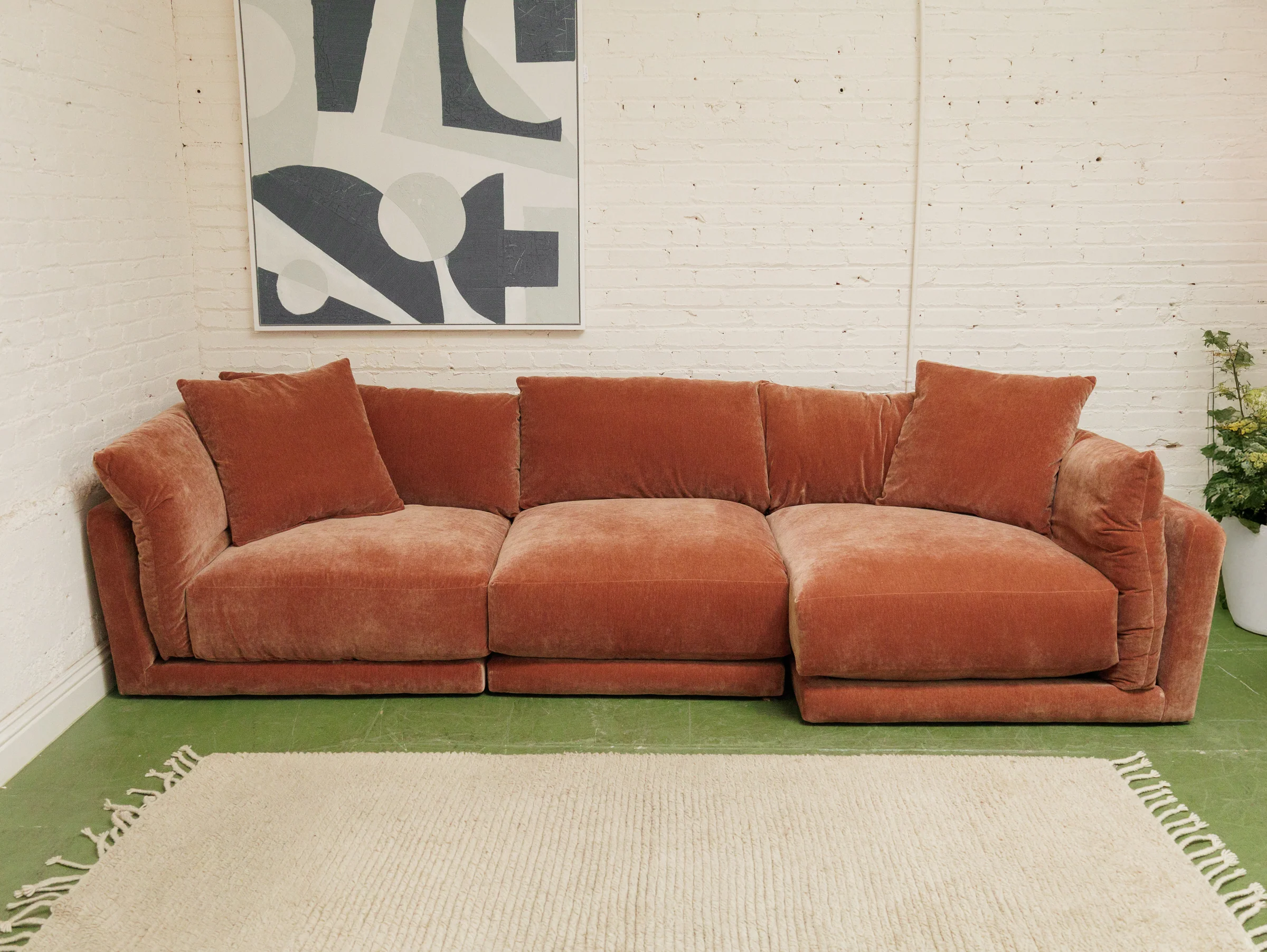 Hansel Sofa in Ginger - Image 2