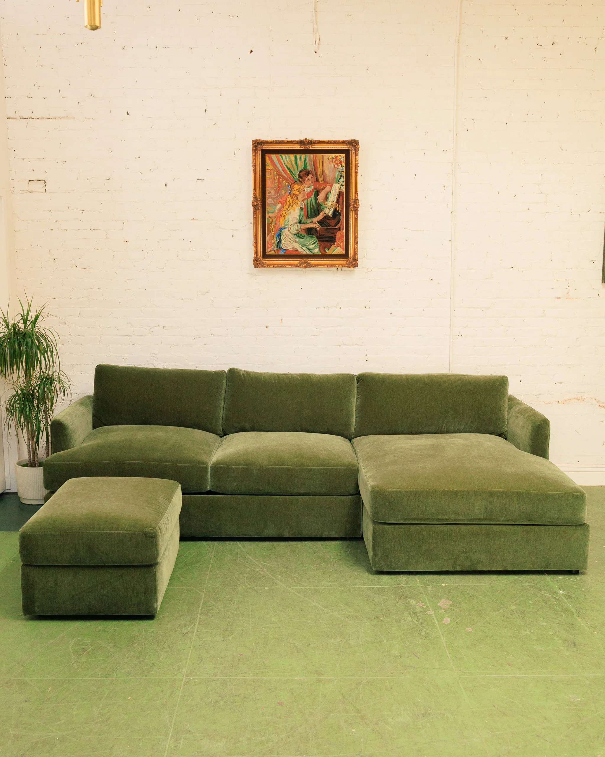 Michonne Sofa with Chaise and Ottoman