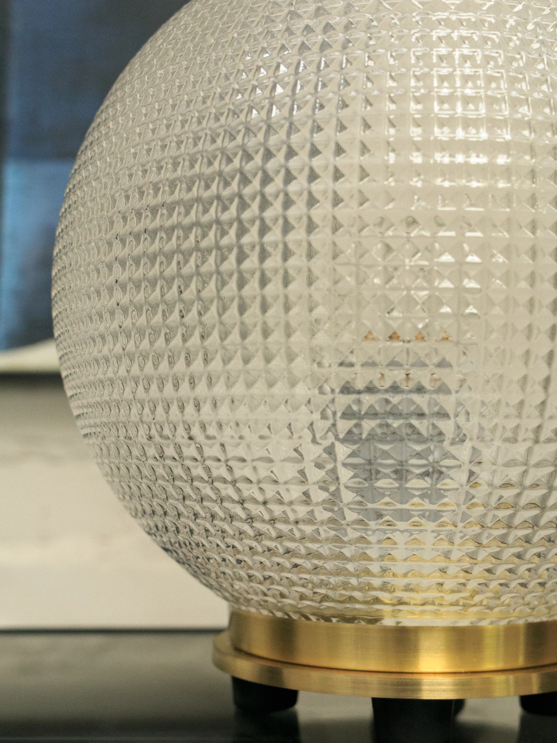 Textured Glass Lamp - Image 3