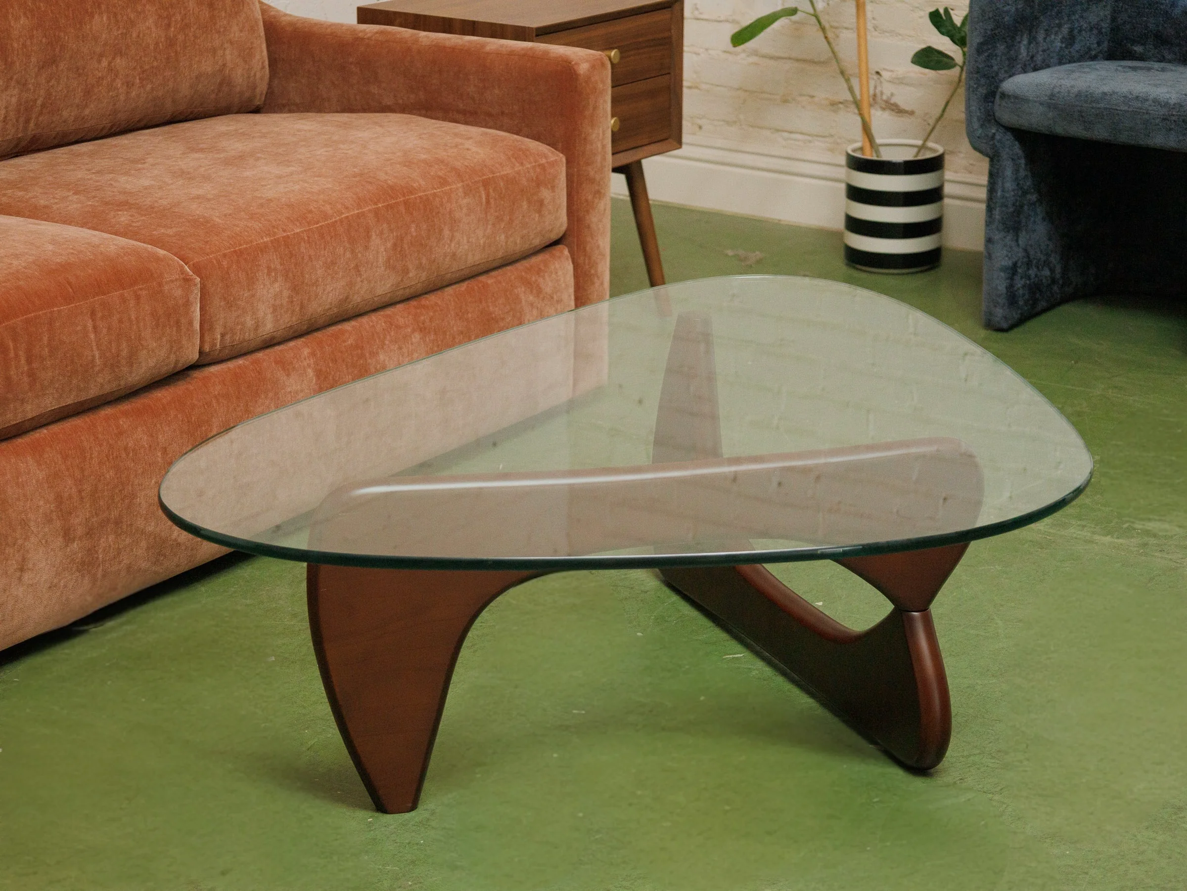 Dark Brown Amoeba Coffee Table