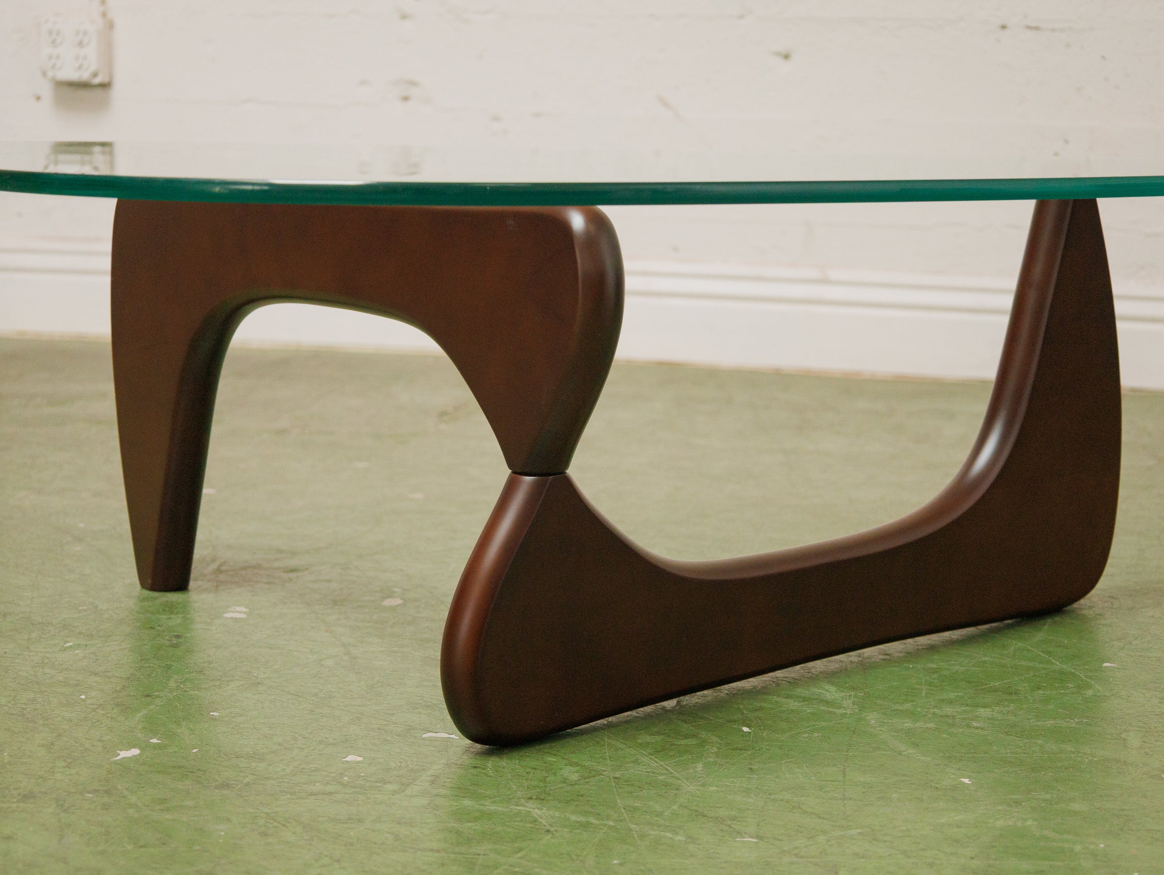 Dark Brown Amoeba Coffee Table - Image 2