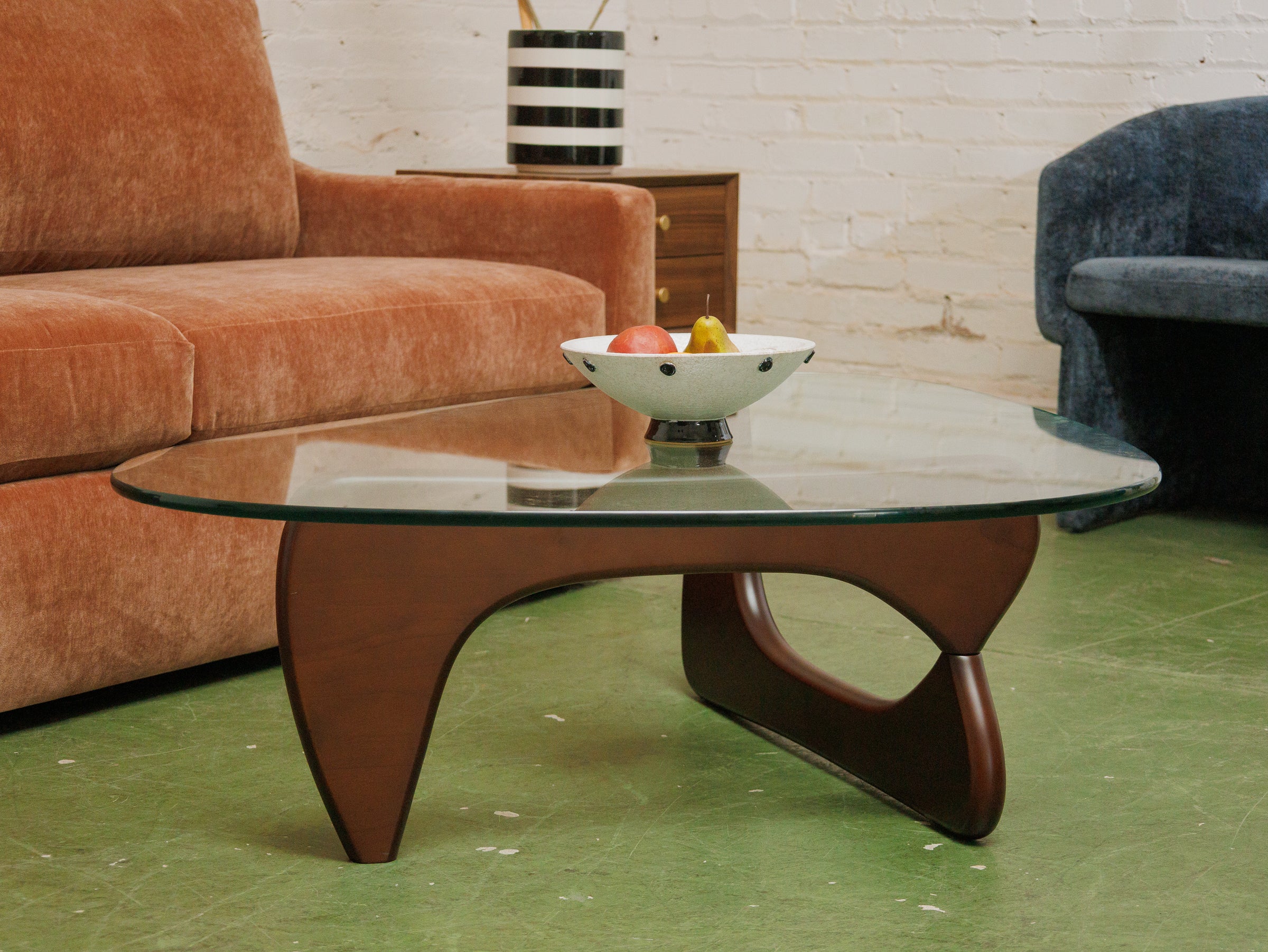 Dark Brown Amoeba Coffee Table - Image 3