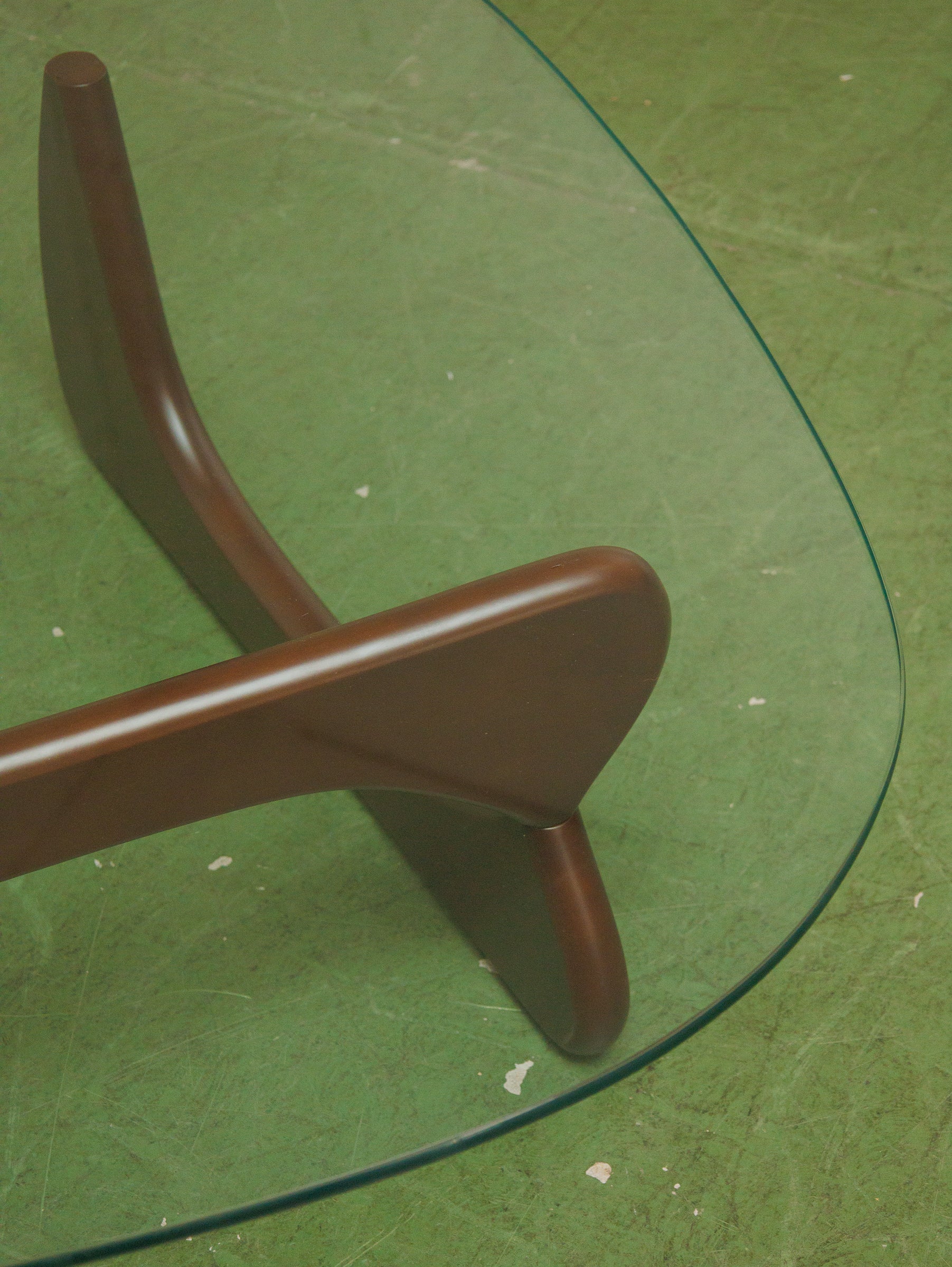 Dark Brown Amoeba Coffee Table - Image 5