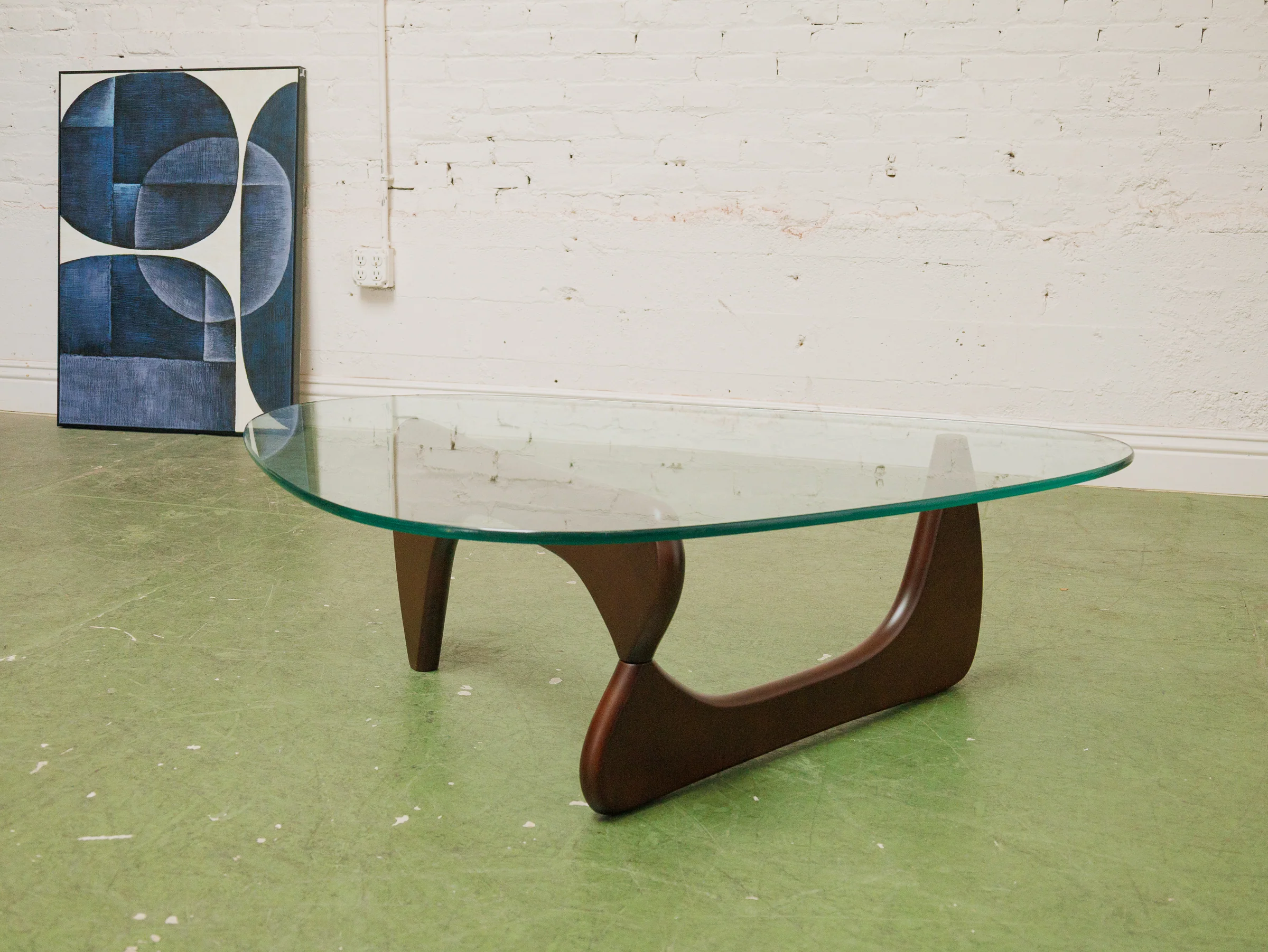 Dark Brown Amoeba Coffee Table - Image 7