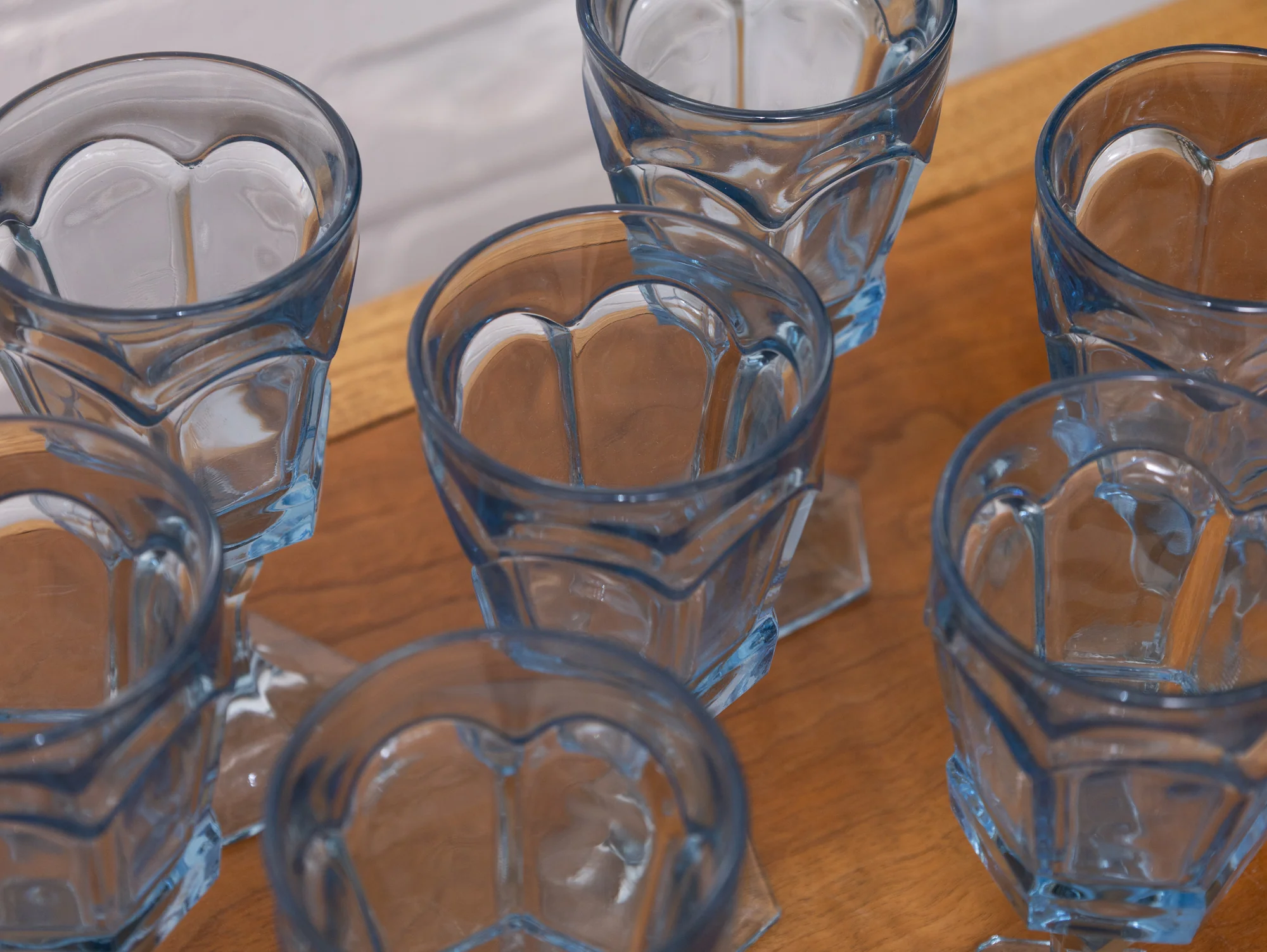 Blue Vintage Wine Goblets Set of 8 - Image 3