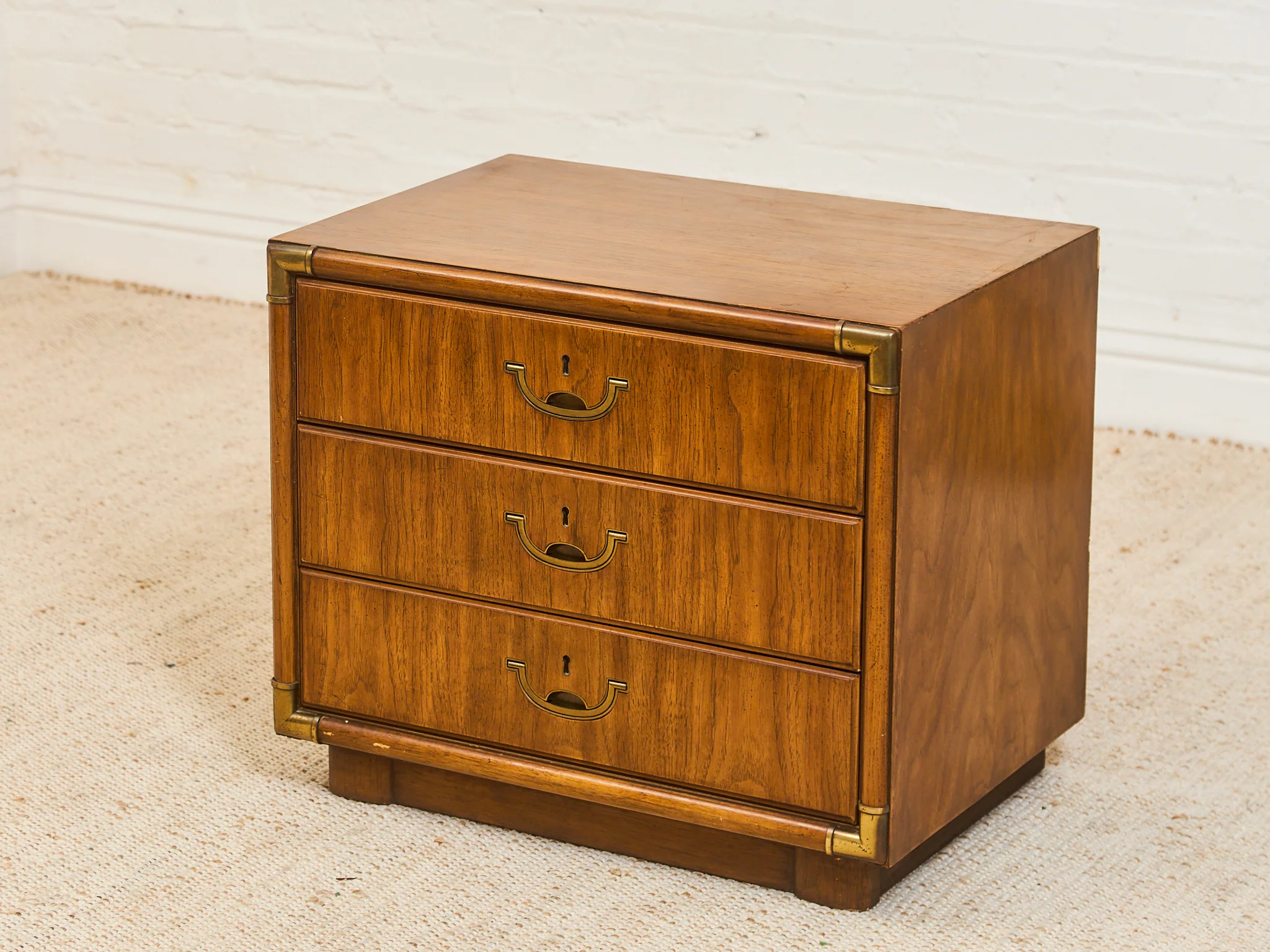 Vintage Pair of Campaign Nightstands - Image 5
