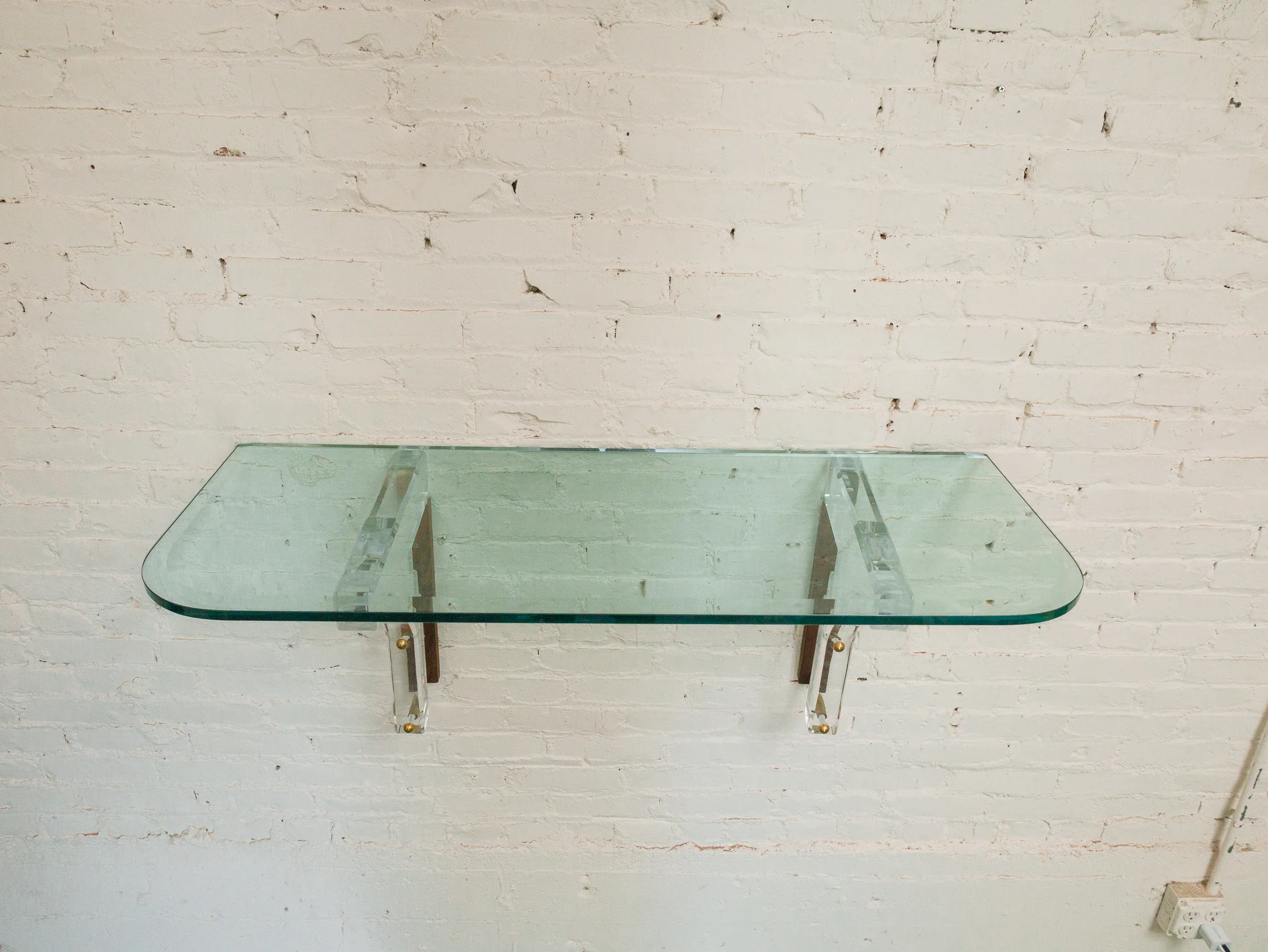 Mid Century Acrylic Shelf - Image 2