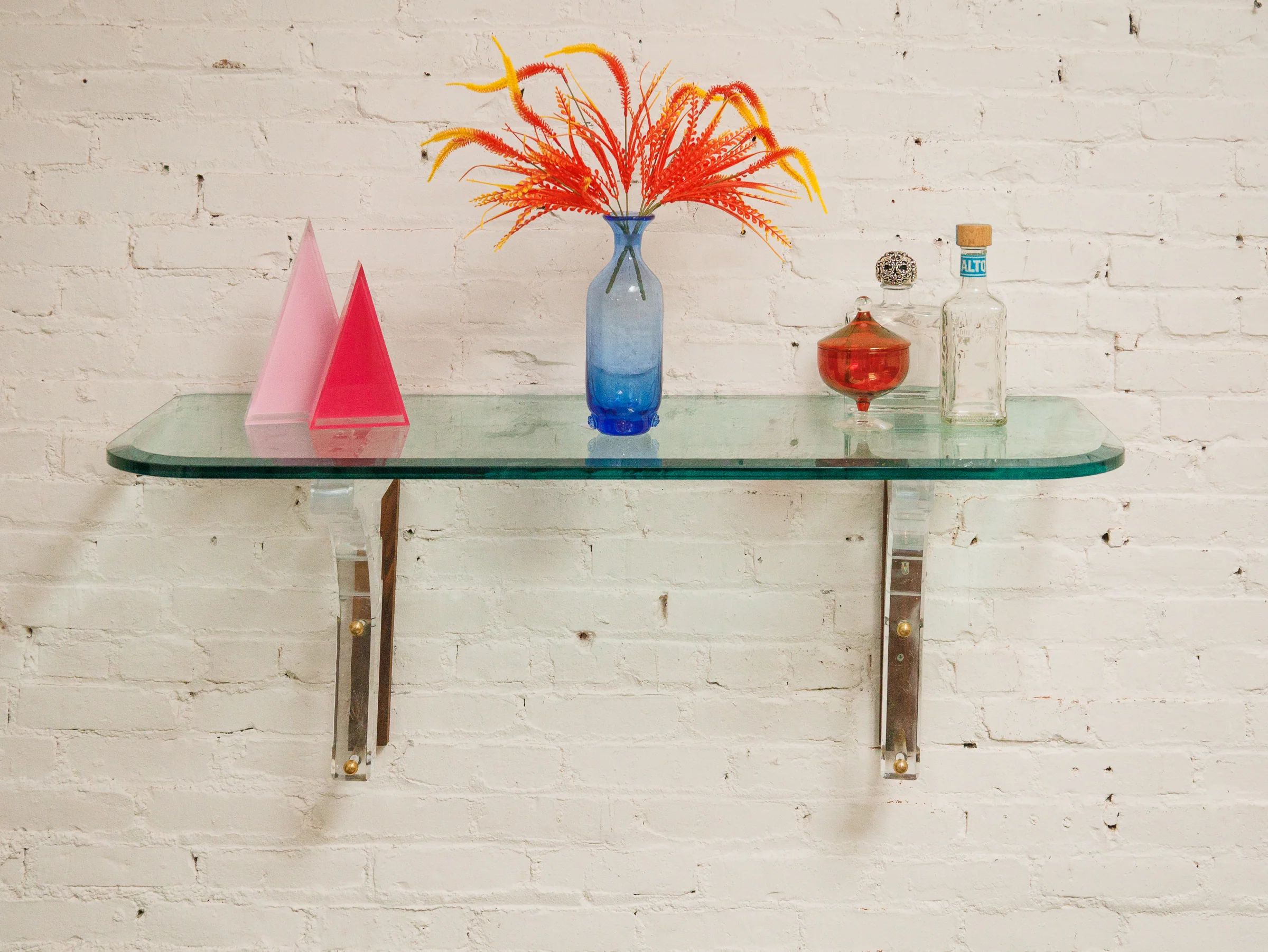 Mid Century Acrylic Shelf - Image 3