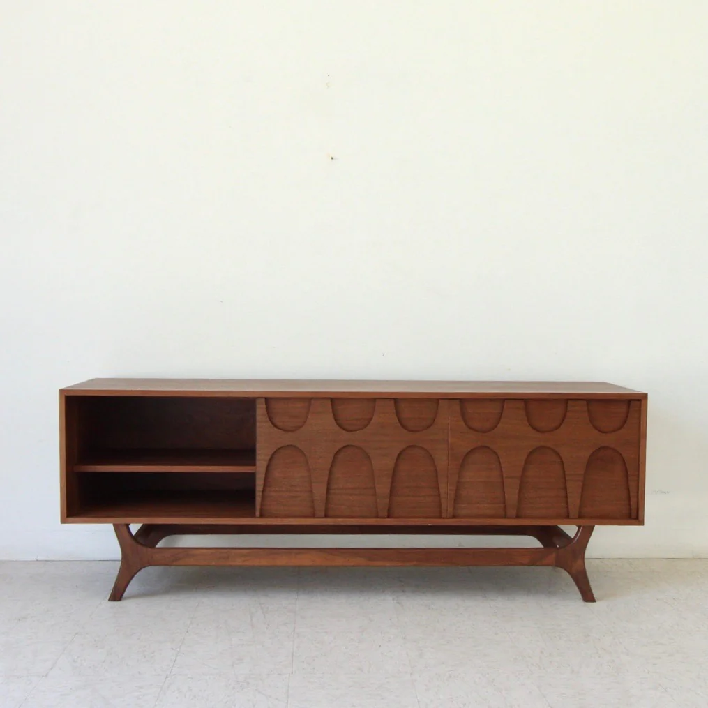 Scandinavian Walnut Credenza by Sunbeam Vintage - Image 5