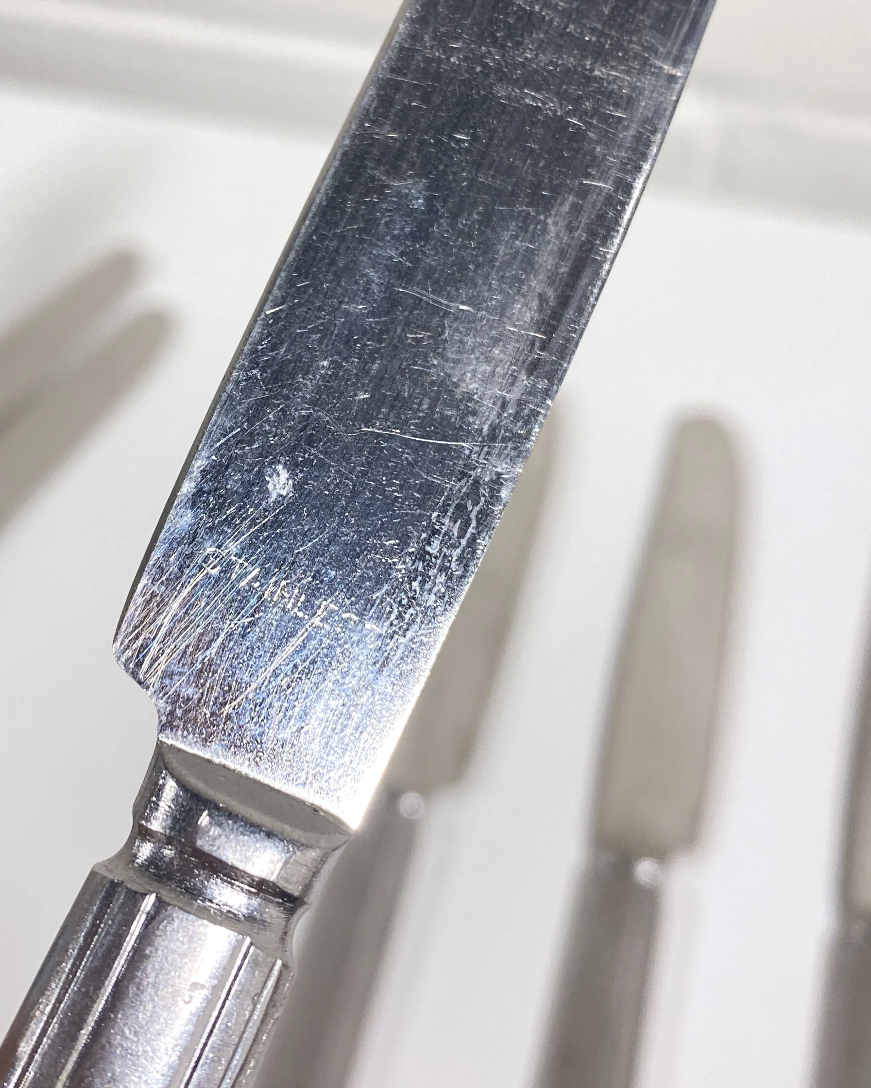 Set of 6 Stainless Steel Butter Knives - Image 3