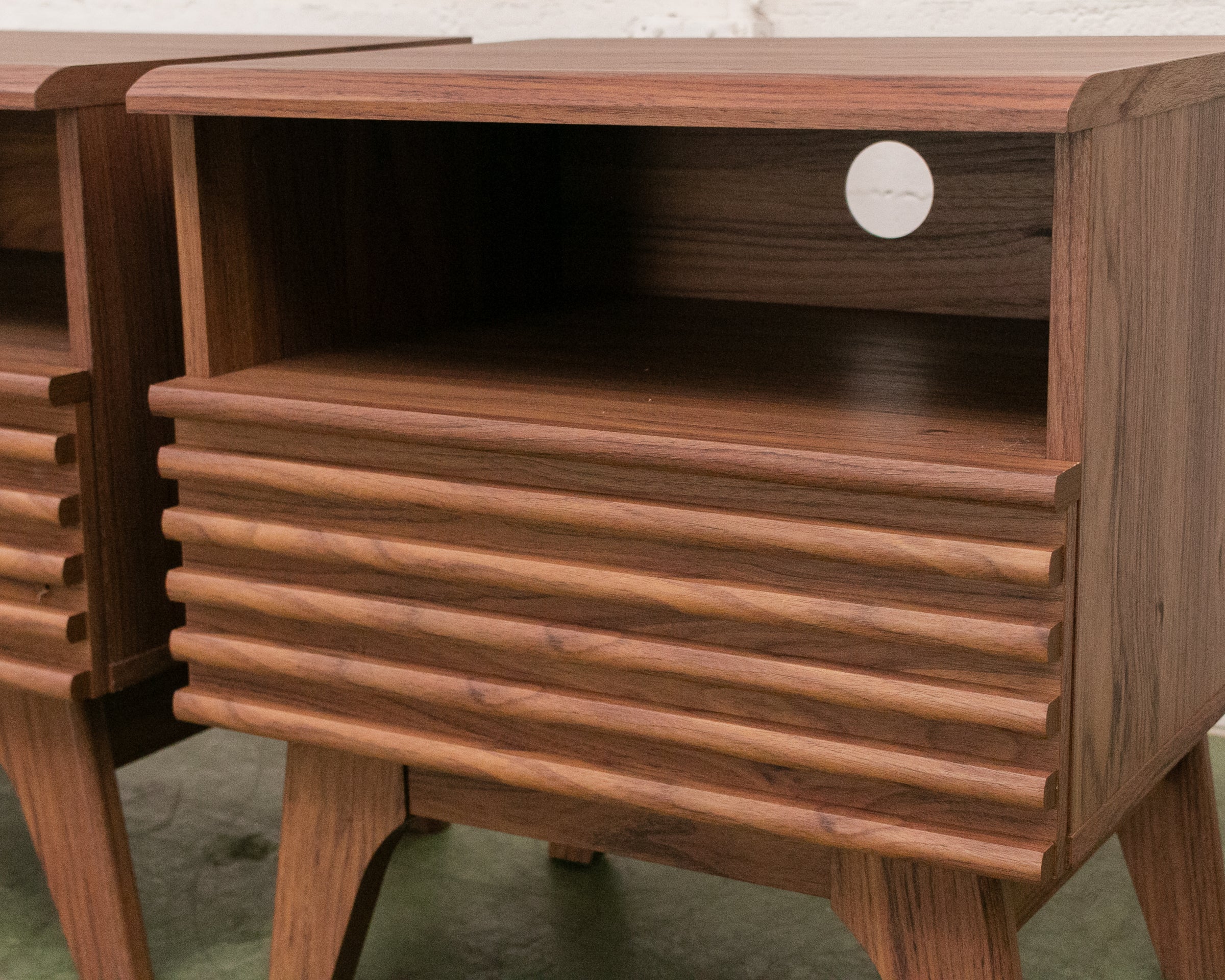 Slat Nightstands Pair - Image 7
