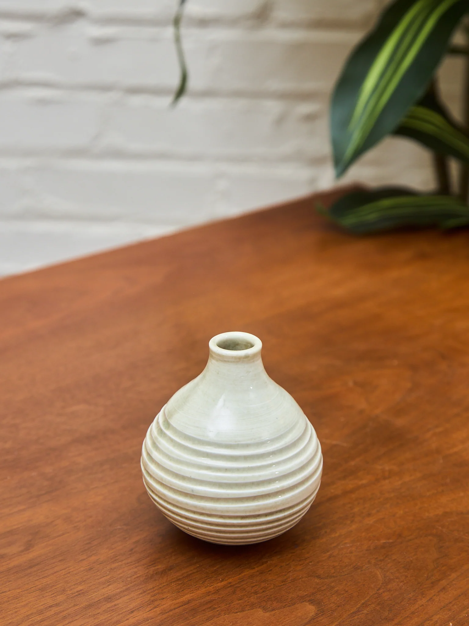 Small Signed Studio Pottery with Concentric Circles - Image 5
