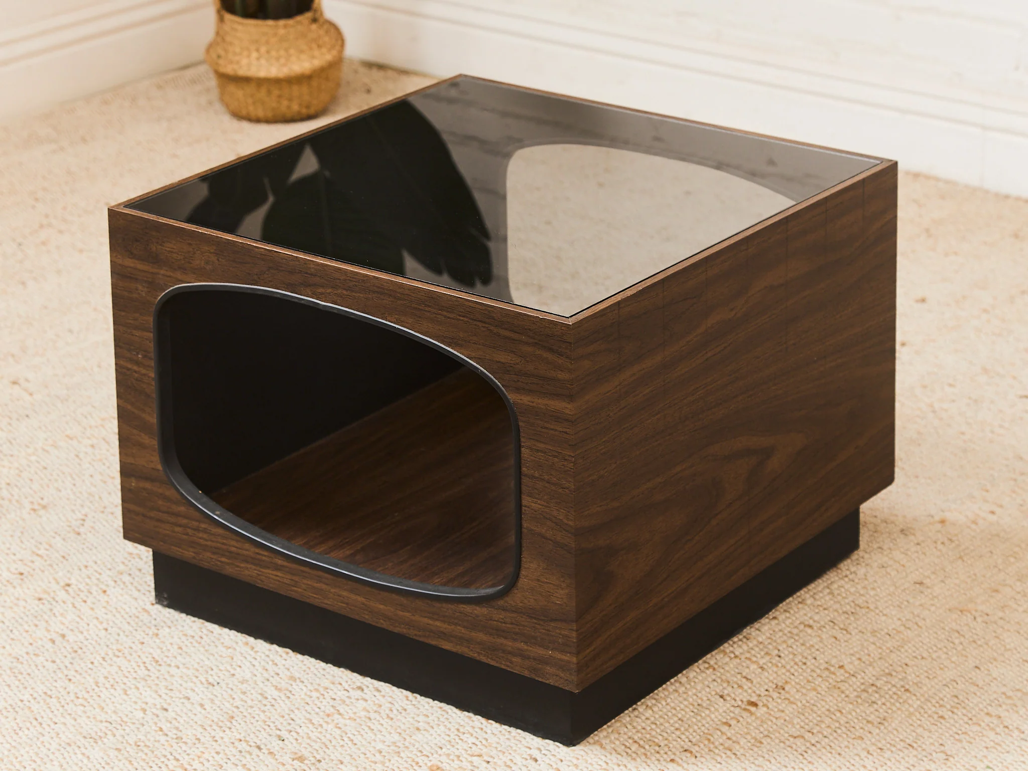Smoked Glass Atomic Coffee Table - Image 7