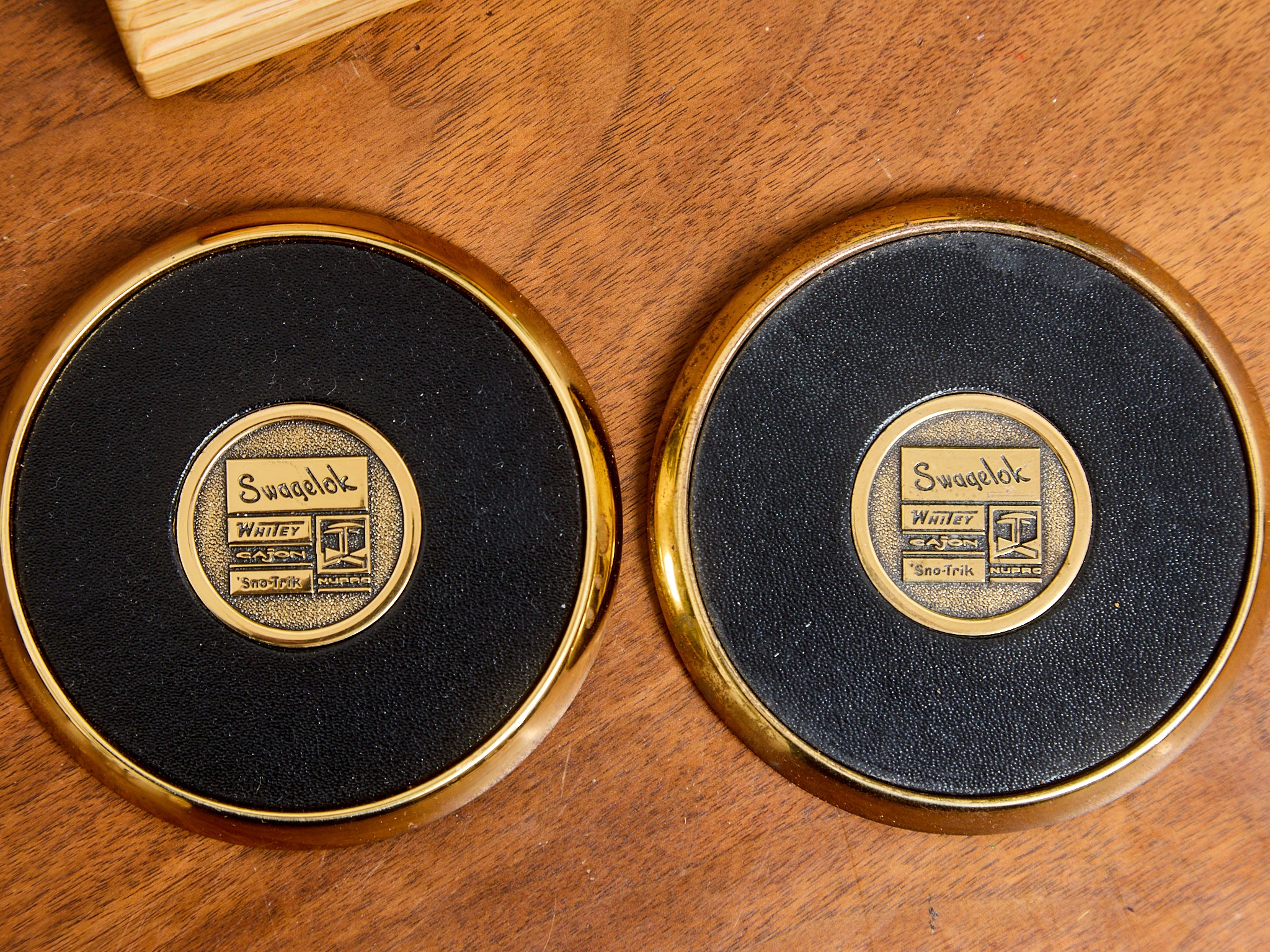 Solid Brass Vintage Coasters - Image 7